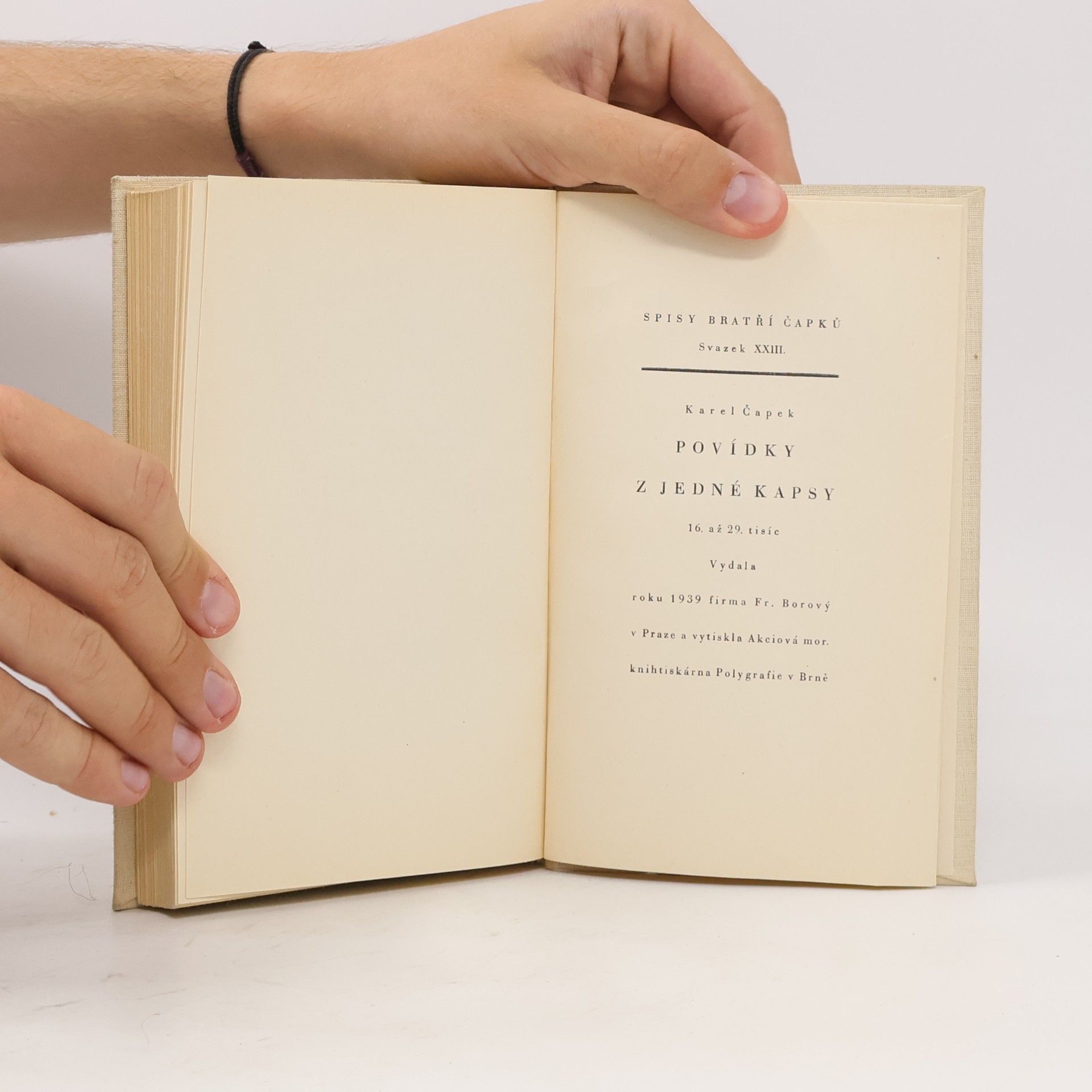 Karel Čapek Povídky z jedné kapsy