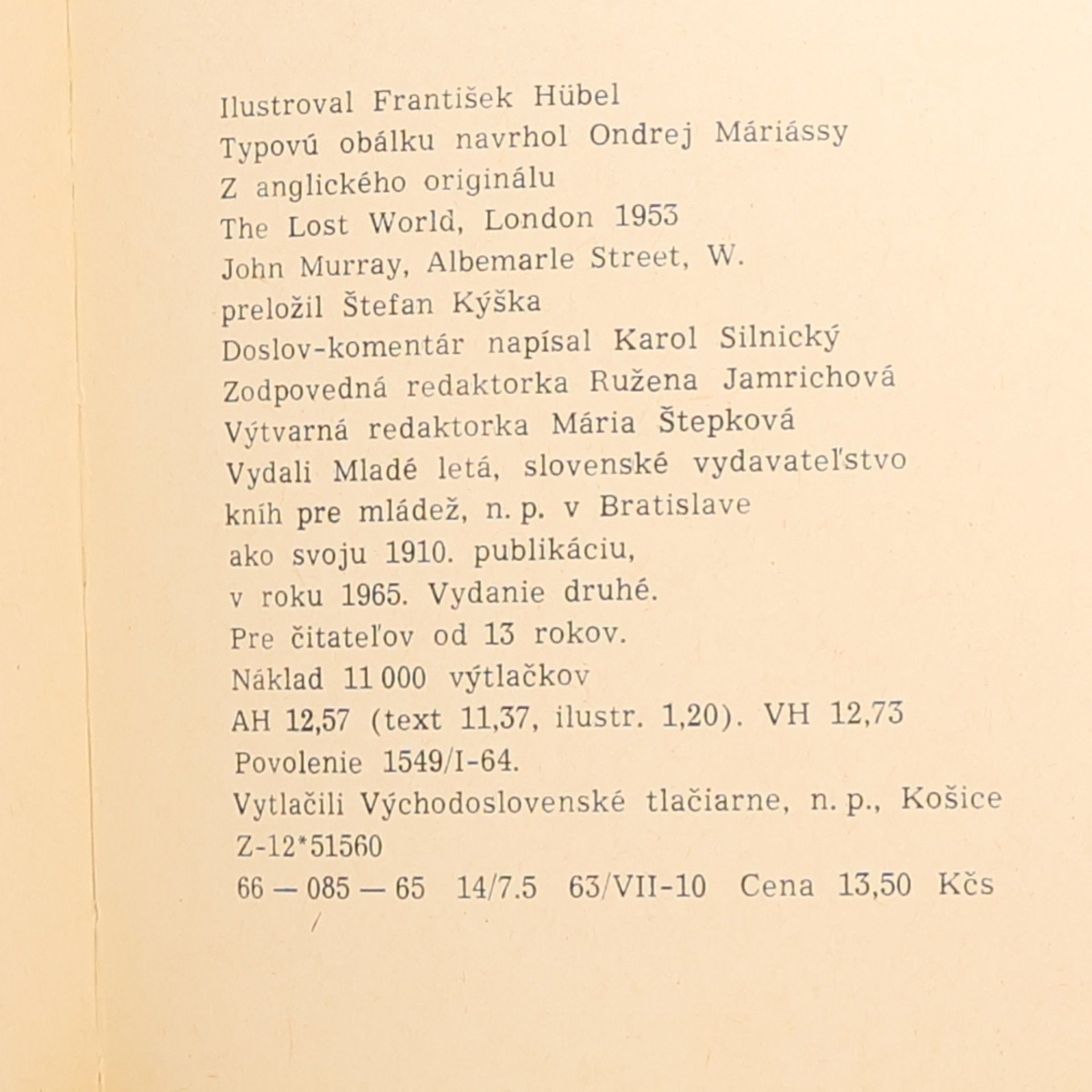 Arthur Conan Doyle Stratený svet