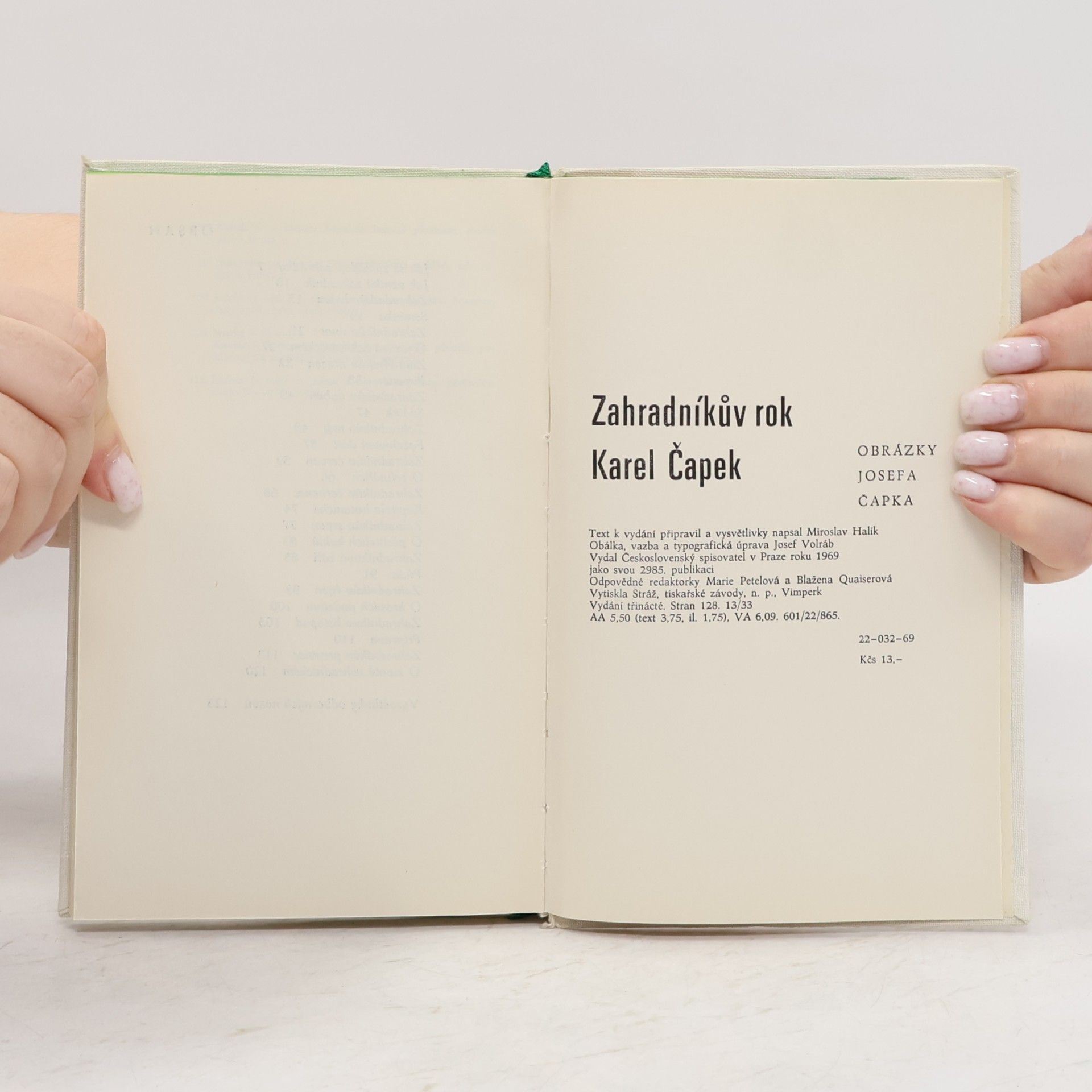 Karel Čapek Zahradníkův rok