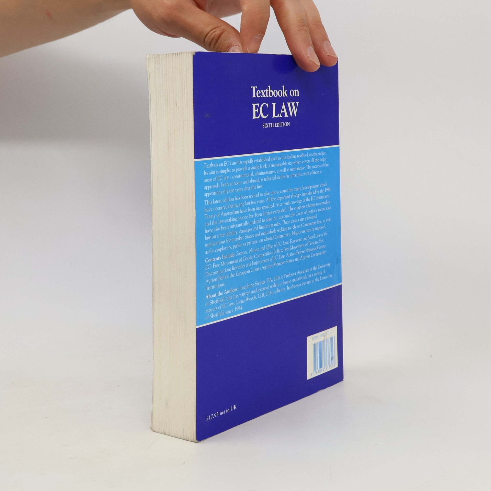 Josephine Steiner Textbook on EC law