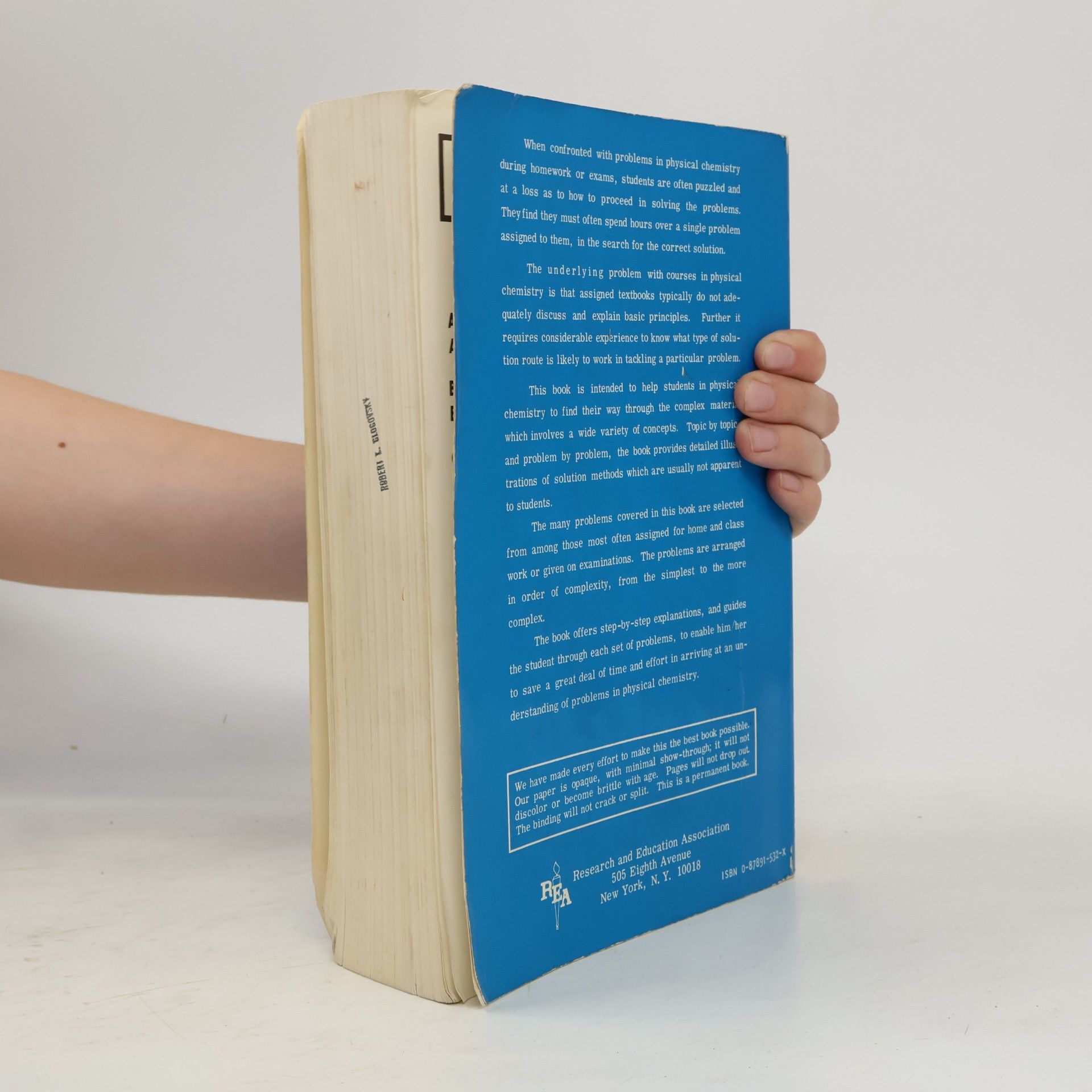 Staff of Research and Education Association Physical Chemistry Problem Solver