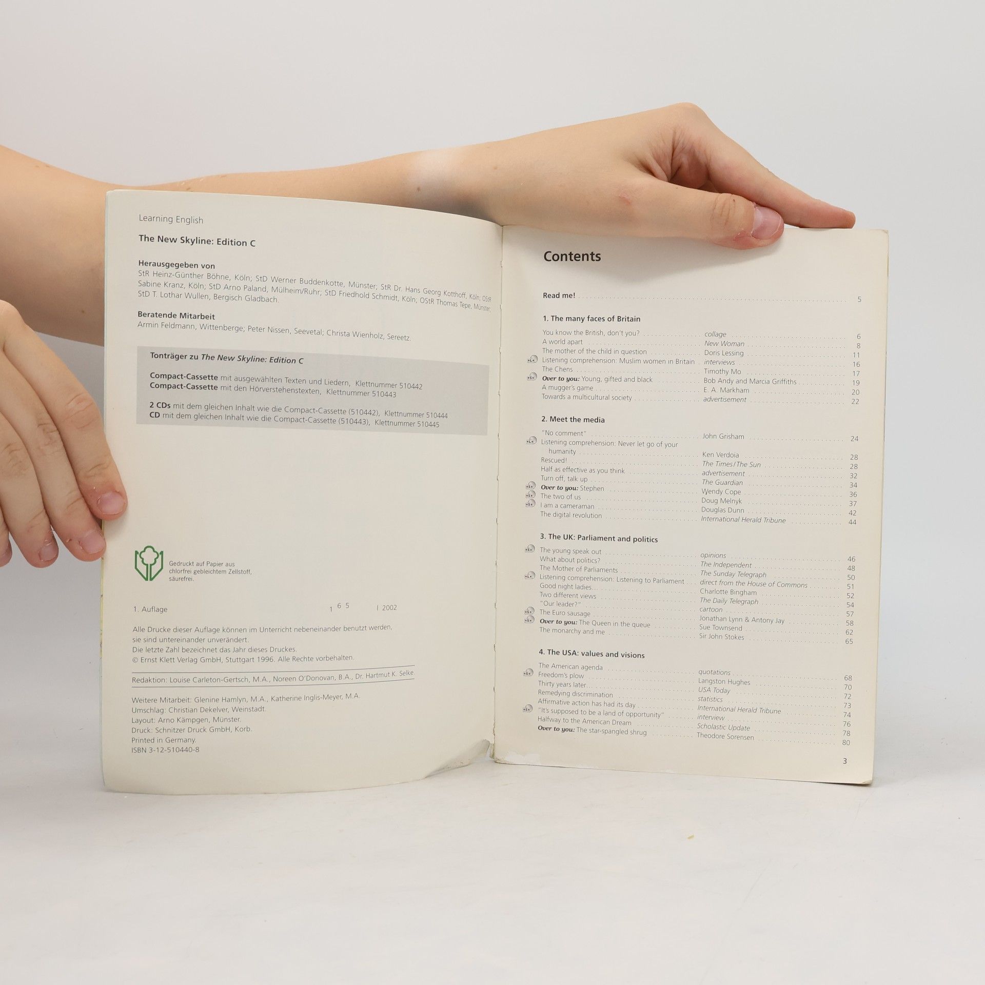 Heinz Günther Bohnet Learning English - The New Skyline - Edition C