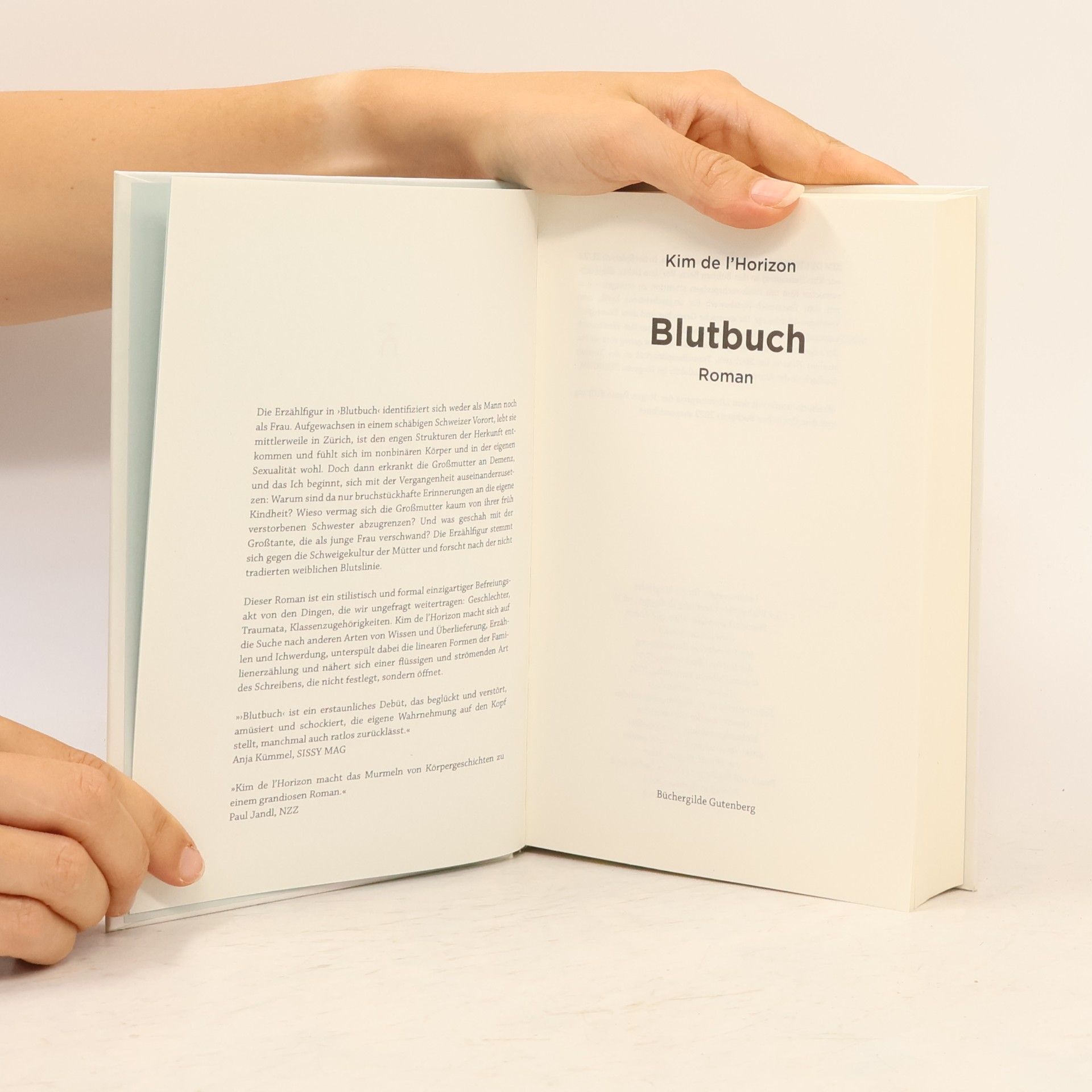 Kim de l. Horizon Blutbuch