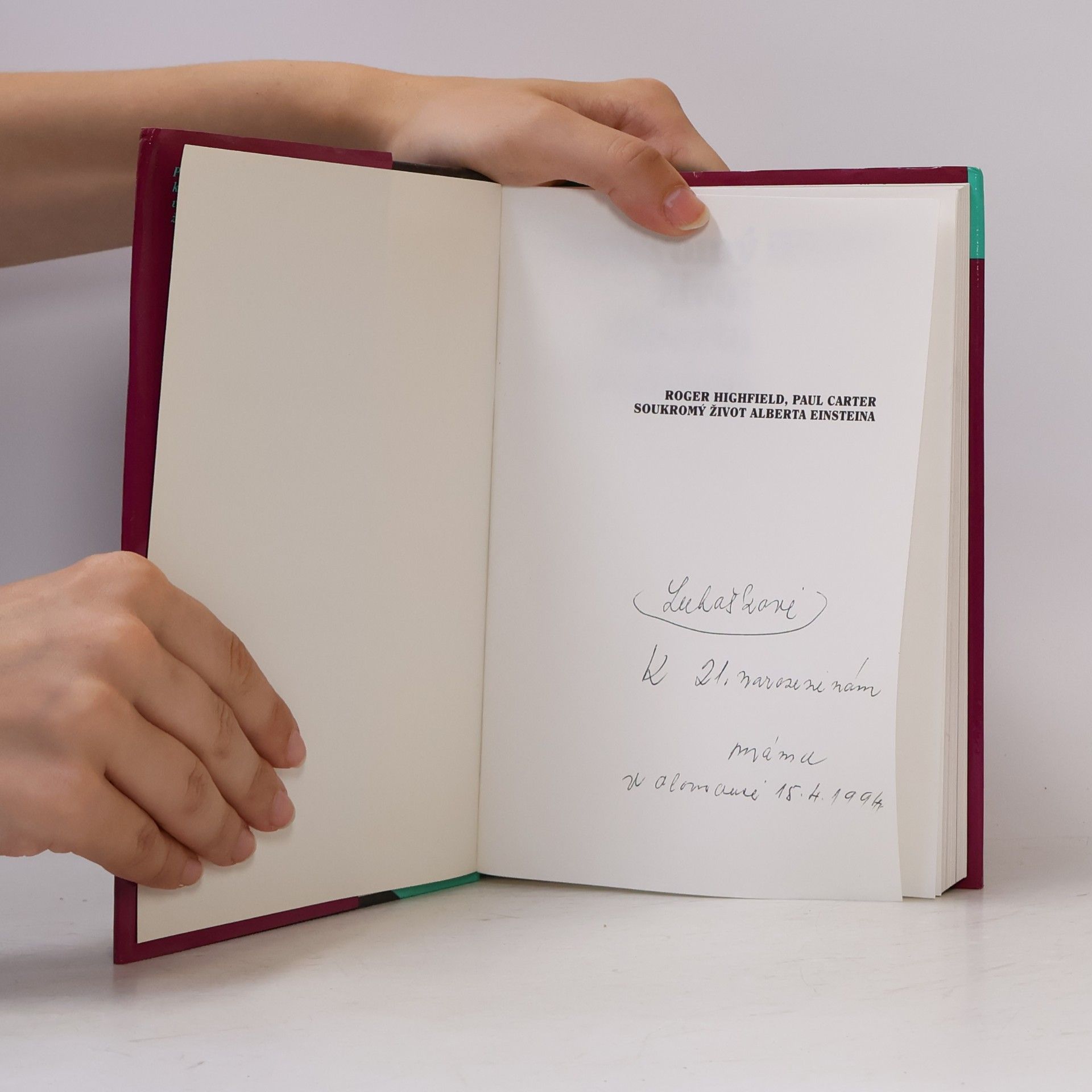 Paul Carter Soukromý život Alberta Einsteina