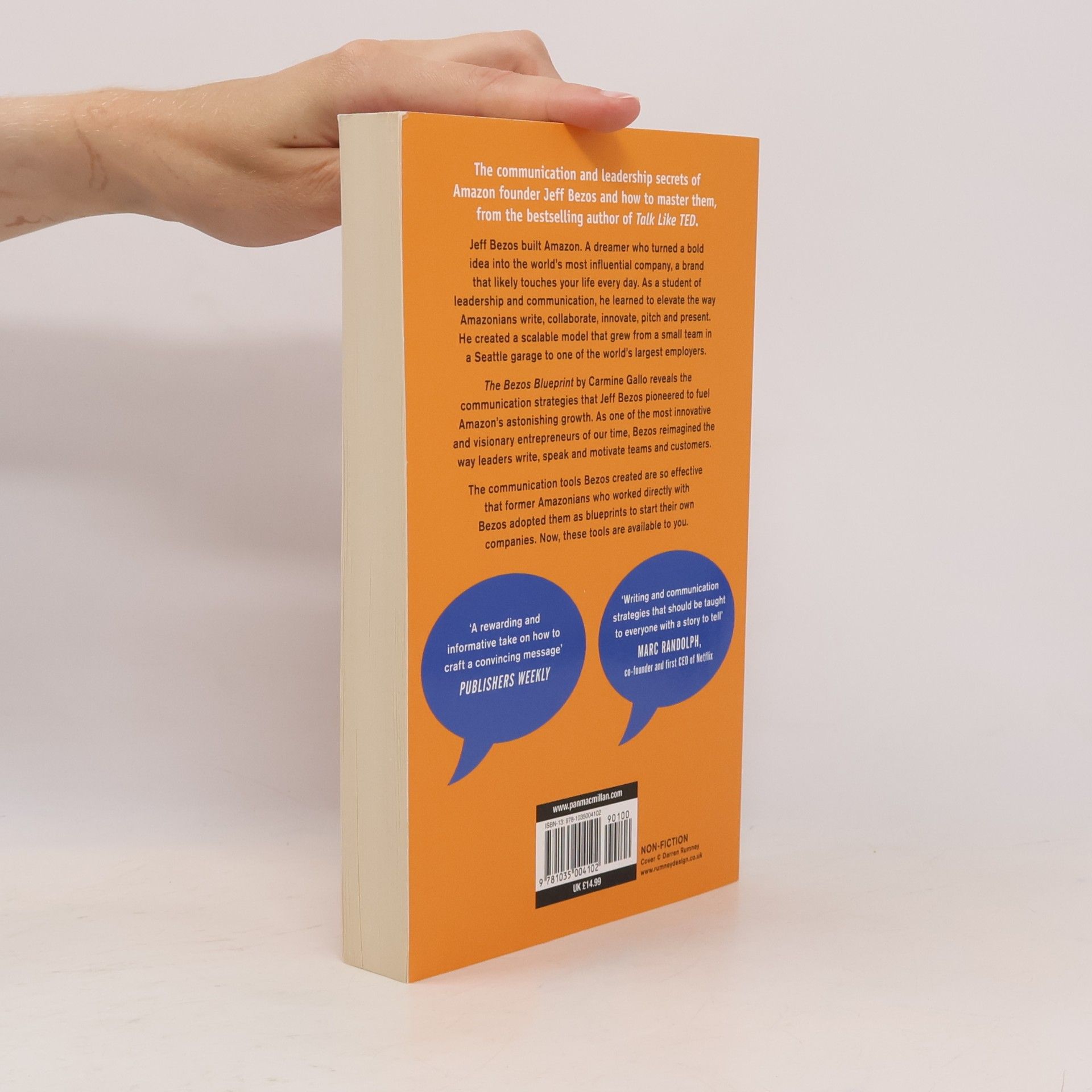 Carmine Gallo The Bezos Blueprint : Communication Secrets that Power Amazon´s Success