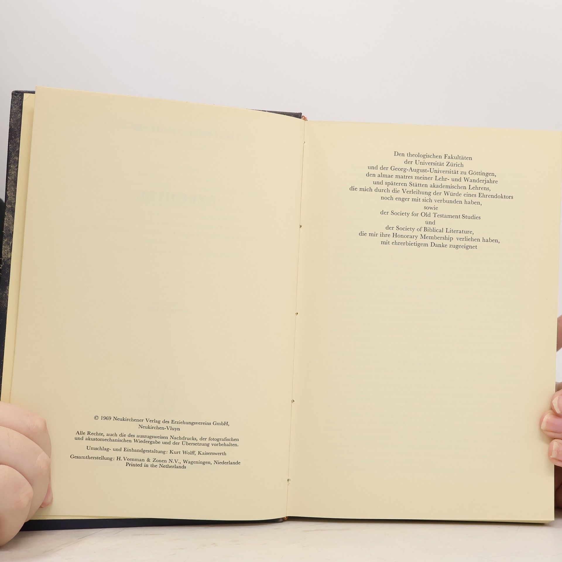 Horst Friedrich Biblischer Kommentar. Altes Testament XVI/1