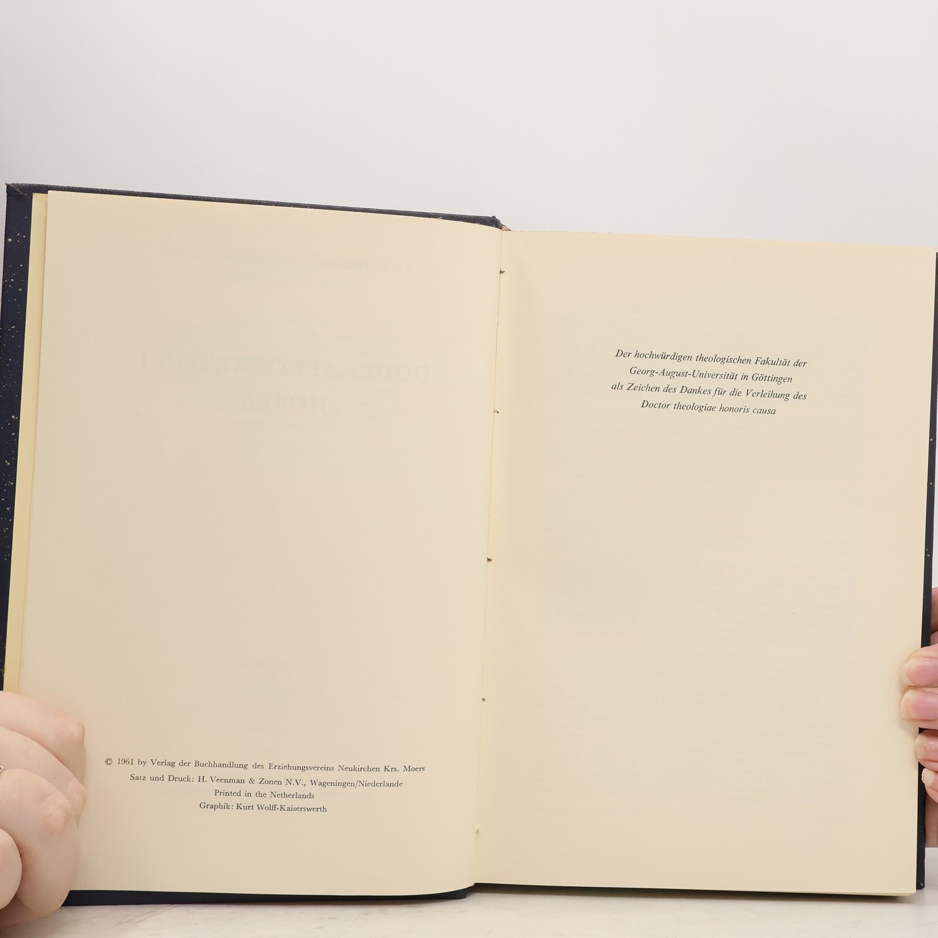 Hans W. Wolff Biblischer Kommentar Altes Testament. Dodekapropheton 1. Hosea