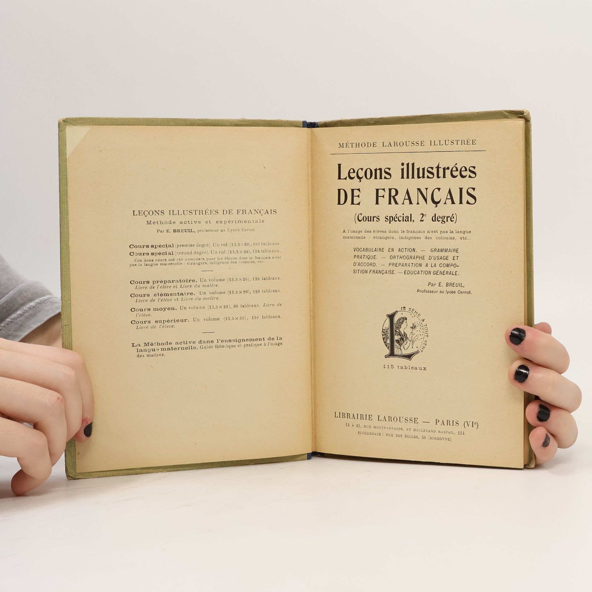 Ernest Breuil Leçons illustrées de français