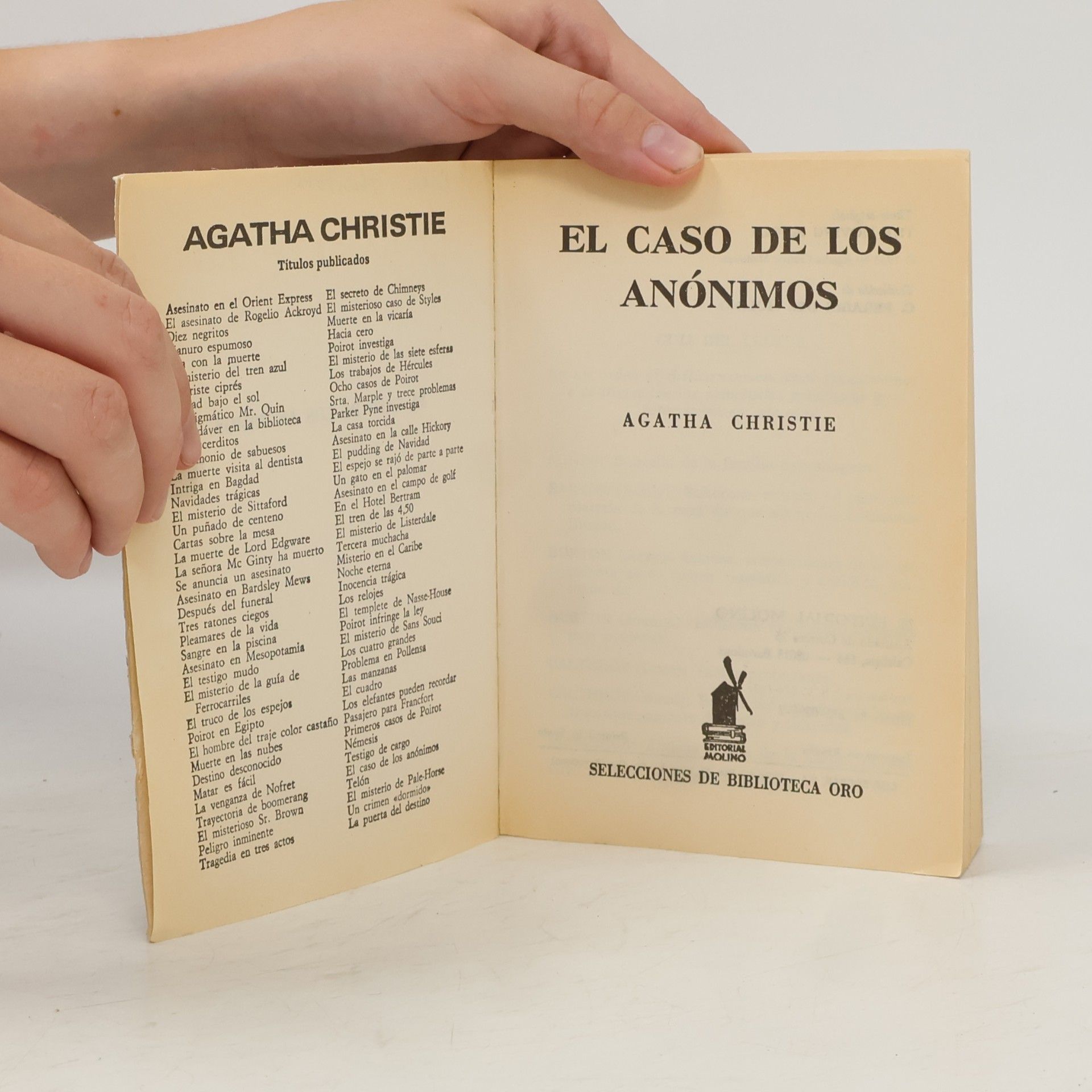 Agatha Christie Selecciones de Biblioteca Oro - 296: El caso de los anónimos