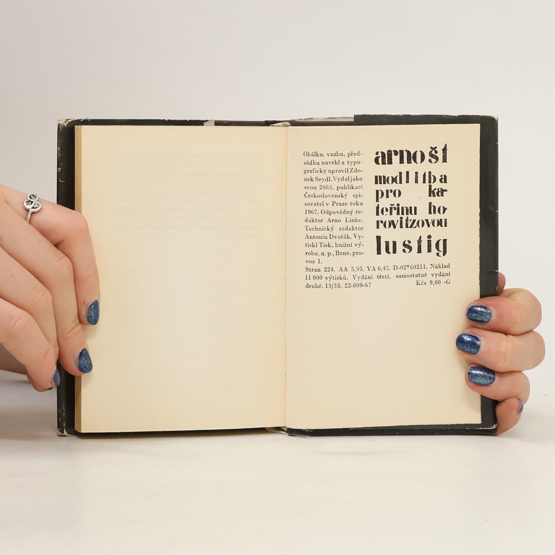 Arnošt Lustig Modlitba pro Kateřinu Horovitzovou