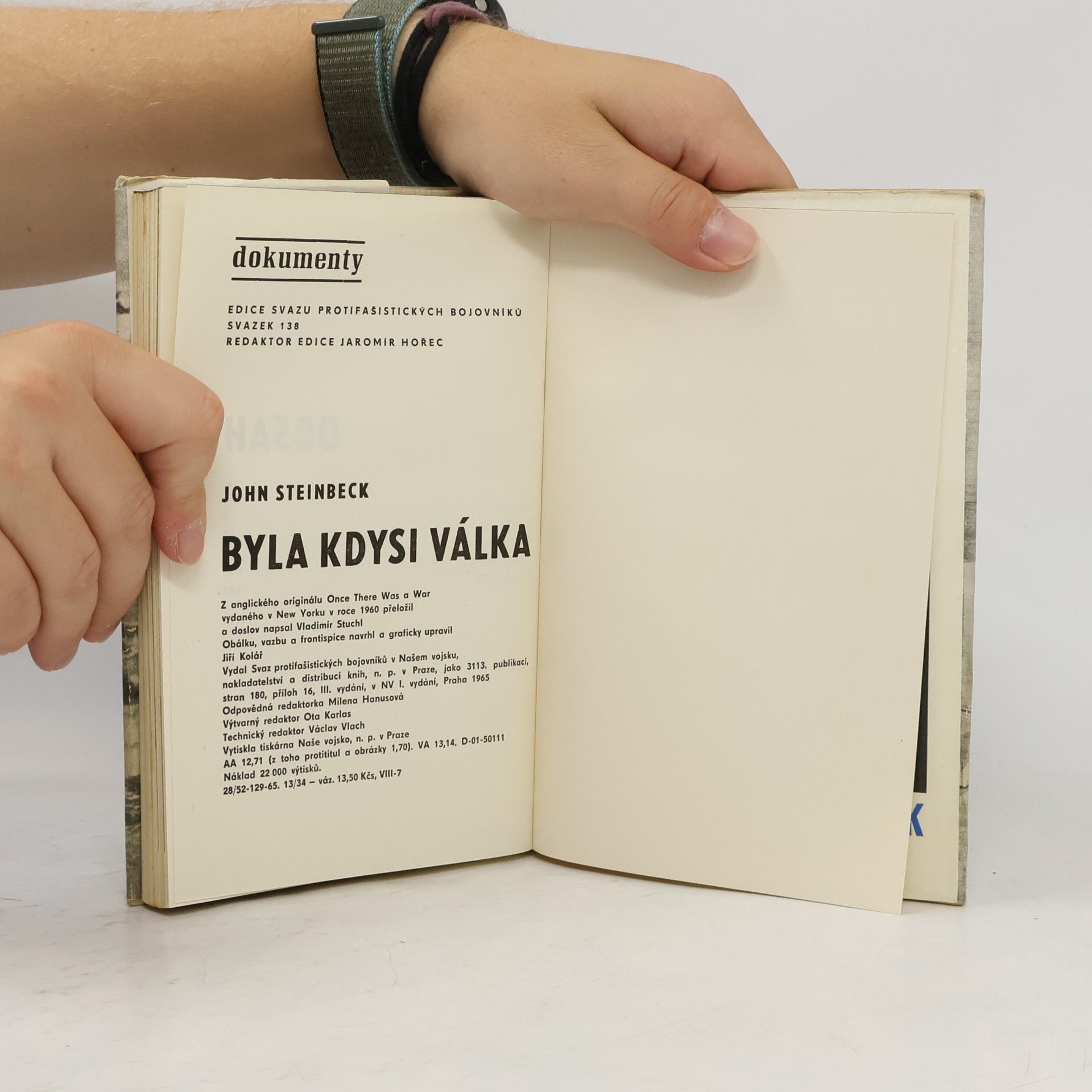 John Steinbeck Byla kdysi válka