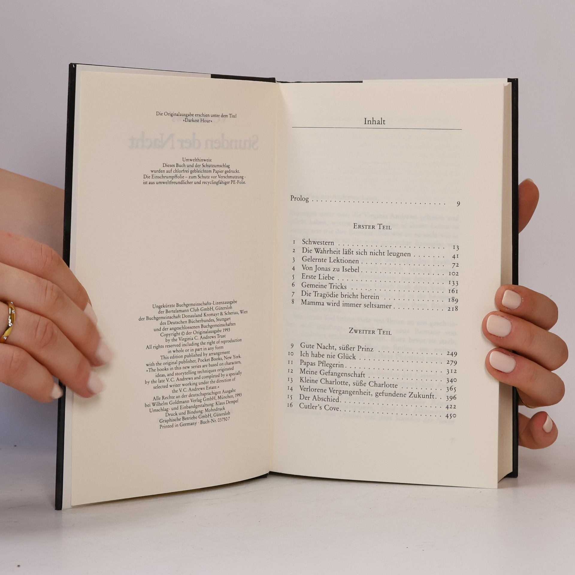 V. C. Andrews Stunden der Nacht