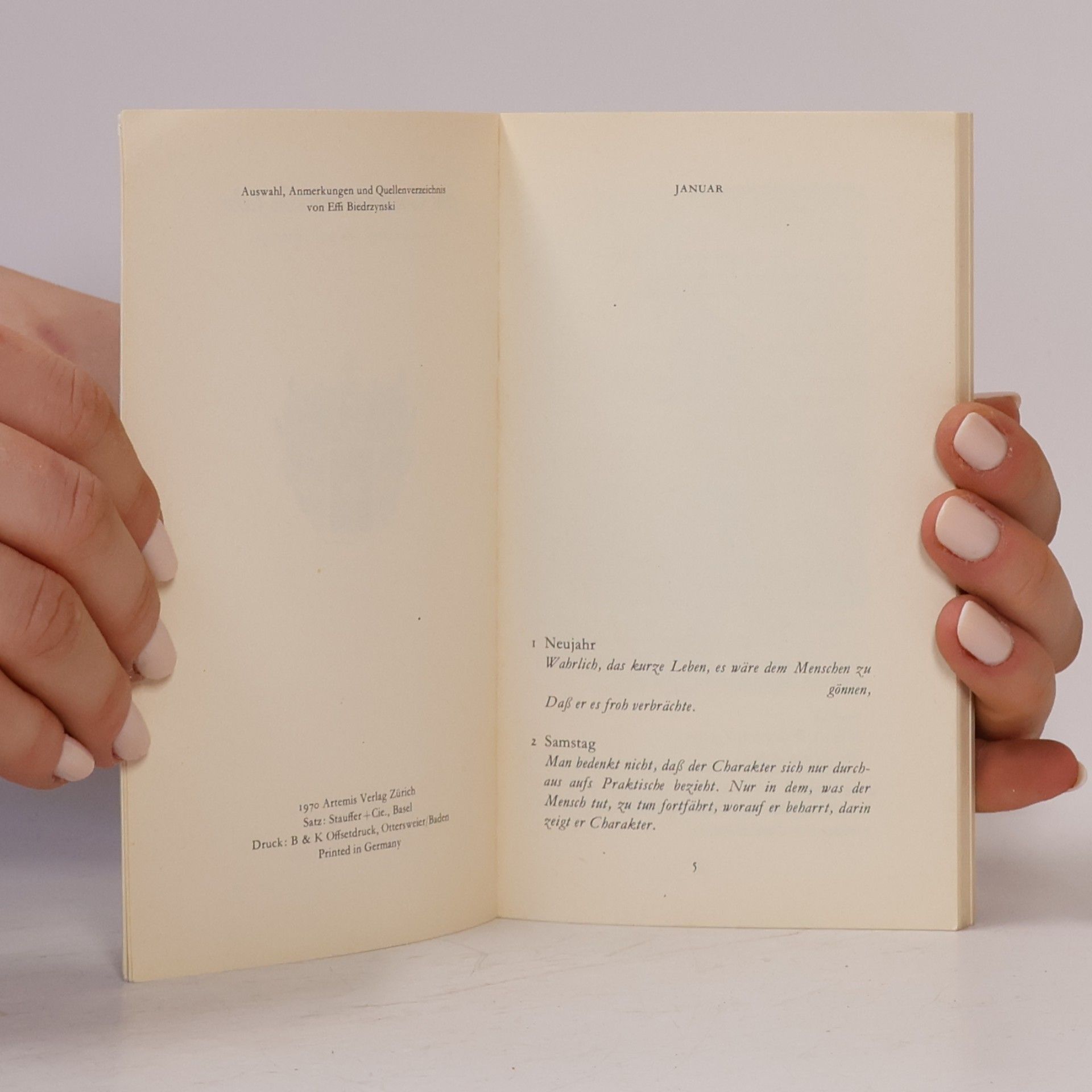 Various authors Mit Goethe durch das Jahr