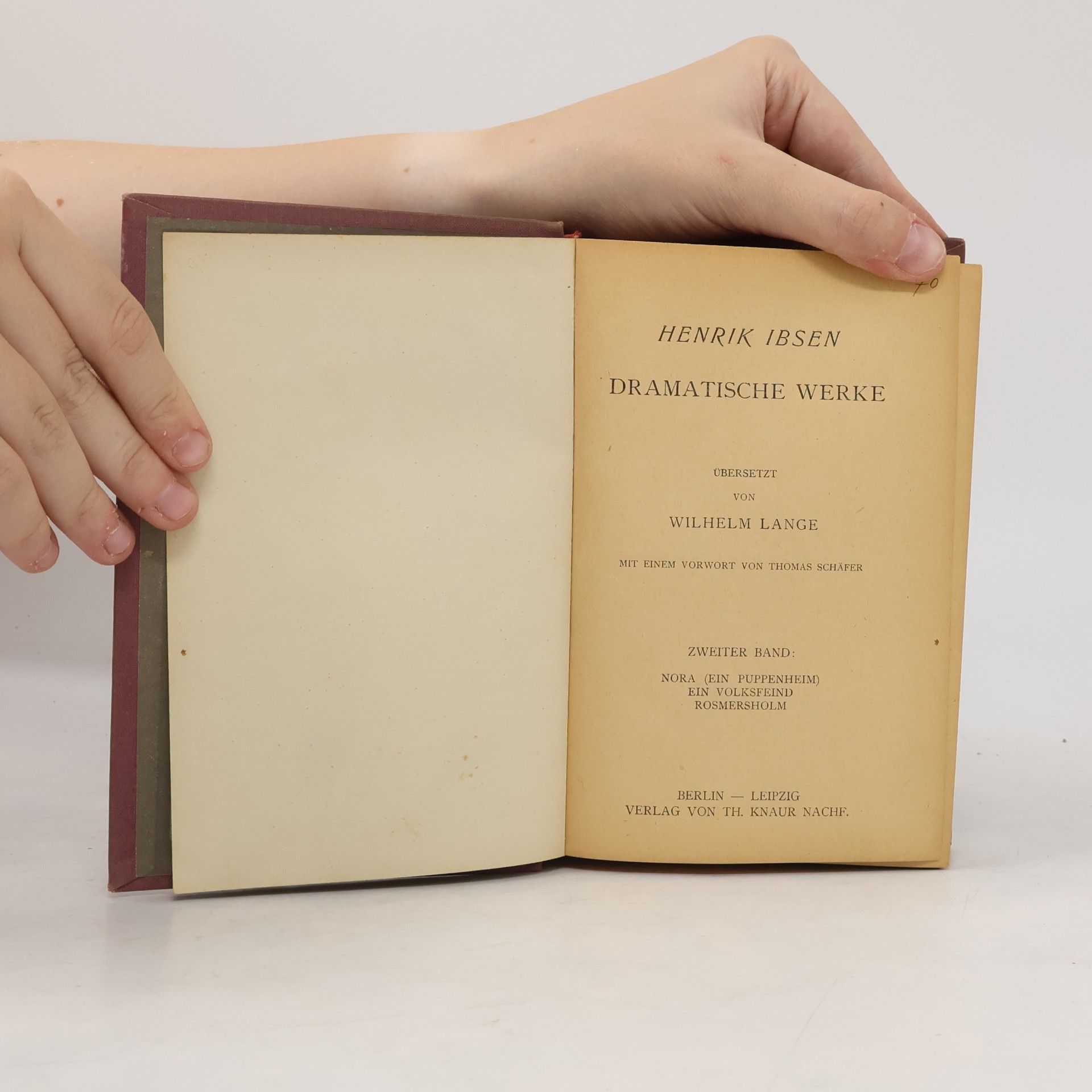 Henrik Ibsen Dramatische Werke II.