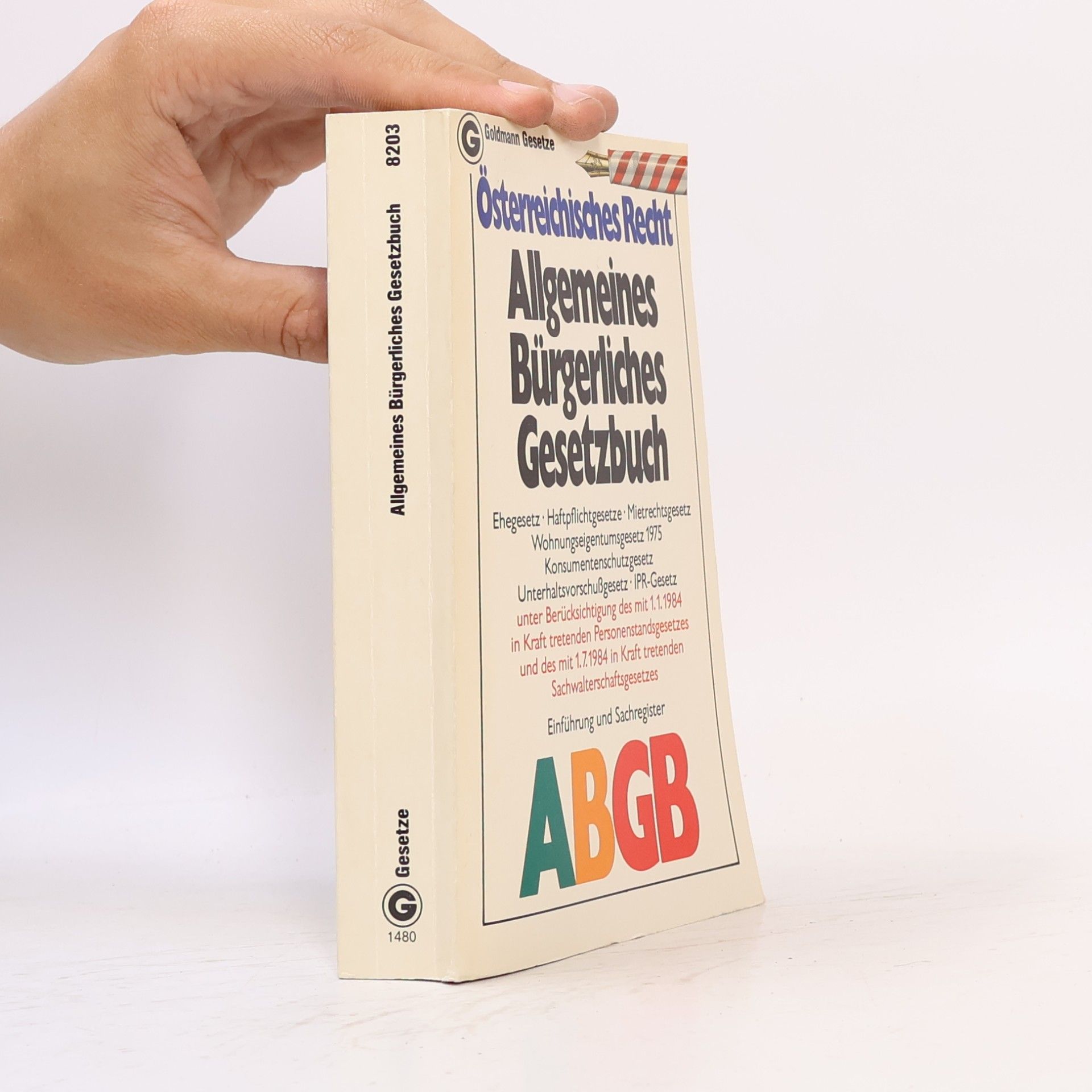 Herbert Spehar Allgemeines Bürgerliches Gesetzbuch ABGB