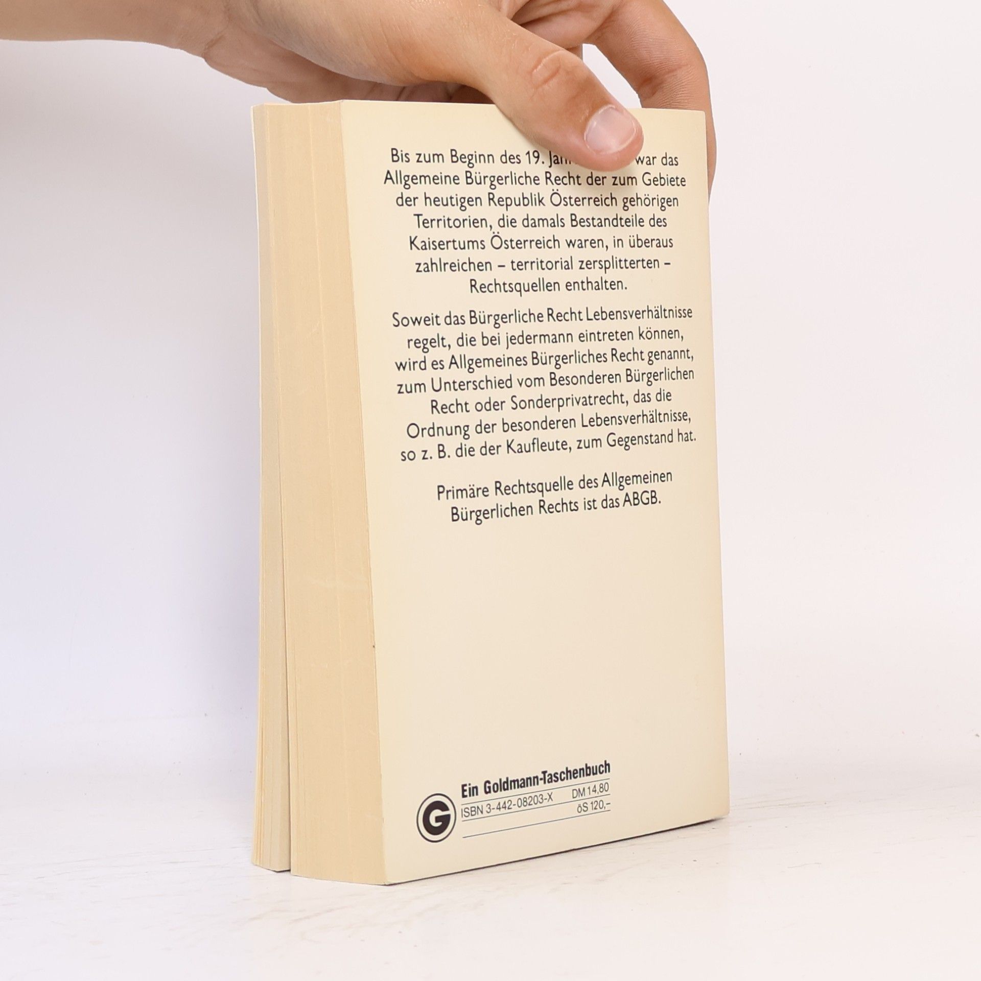 Herbert Spehar Allgemeines Bürgerliches Gesetzbuch ABGB