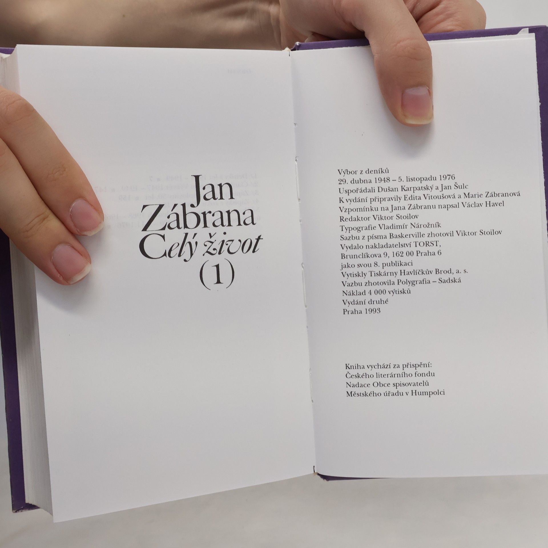 Jan Zábrana Celý život 1