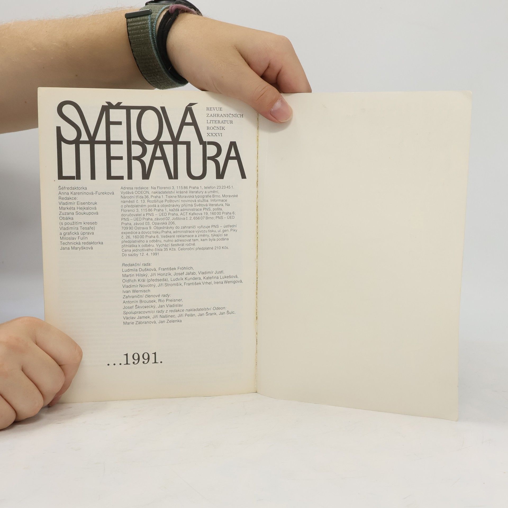 Autorenkollektiv Světová literatura 5/91