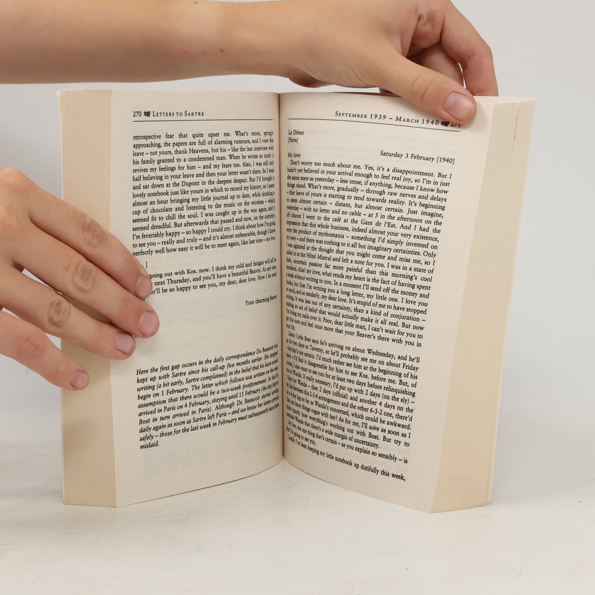Simone de Beauvoir Letters To Sartre