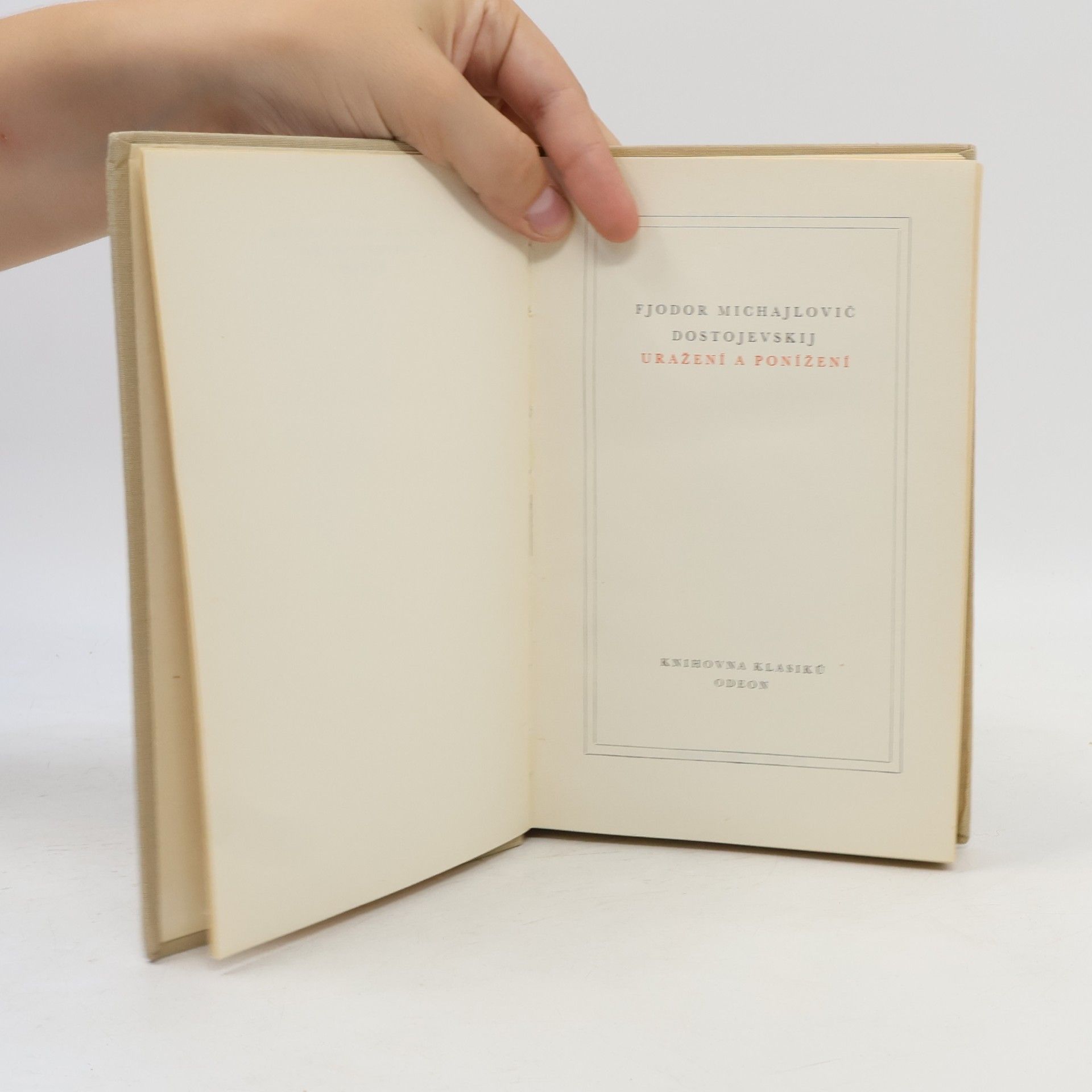Fyodor Dostoyevsky Uražení a ponížení