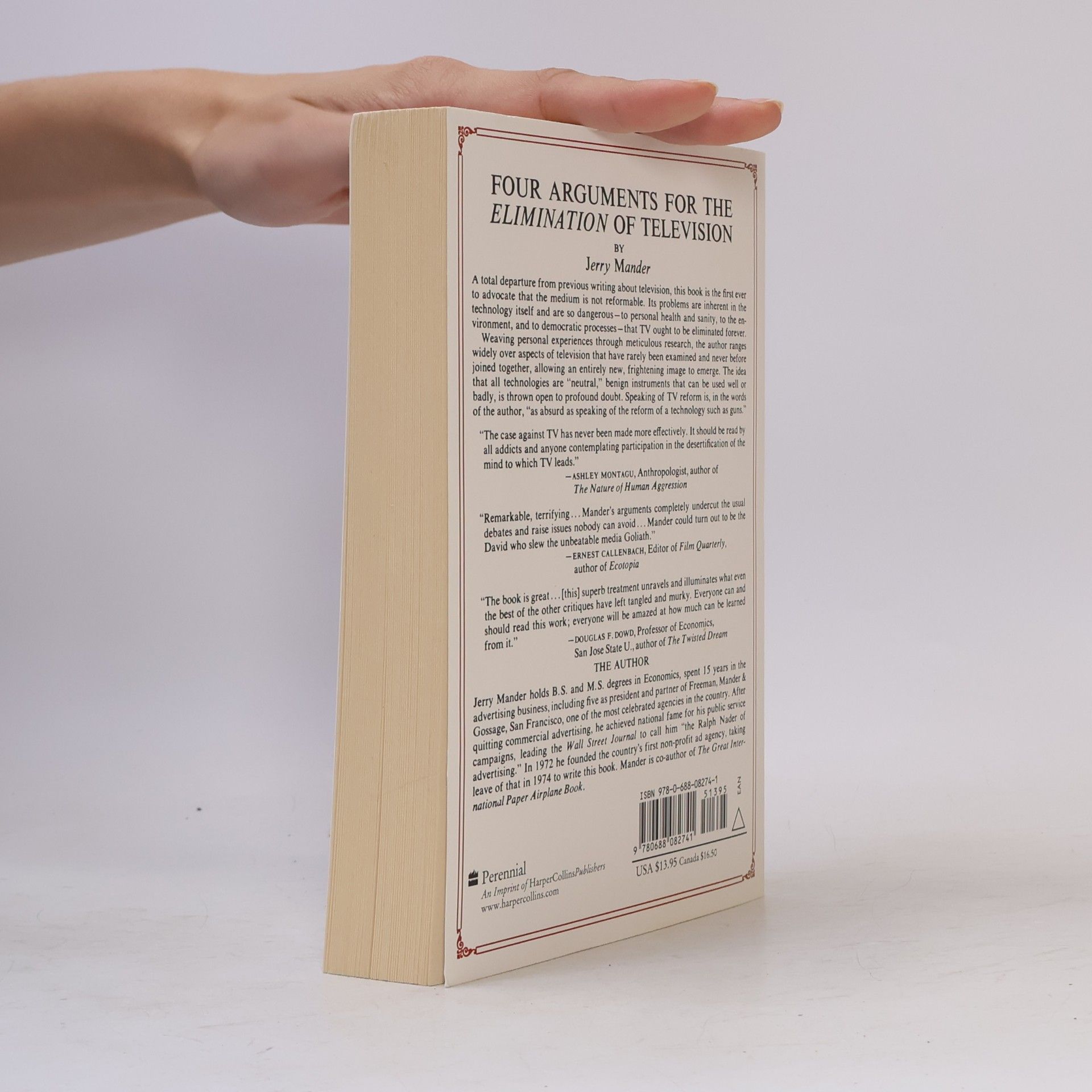 Jerry Mander Four arguments for the elimination of television