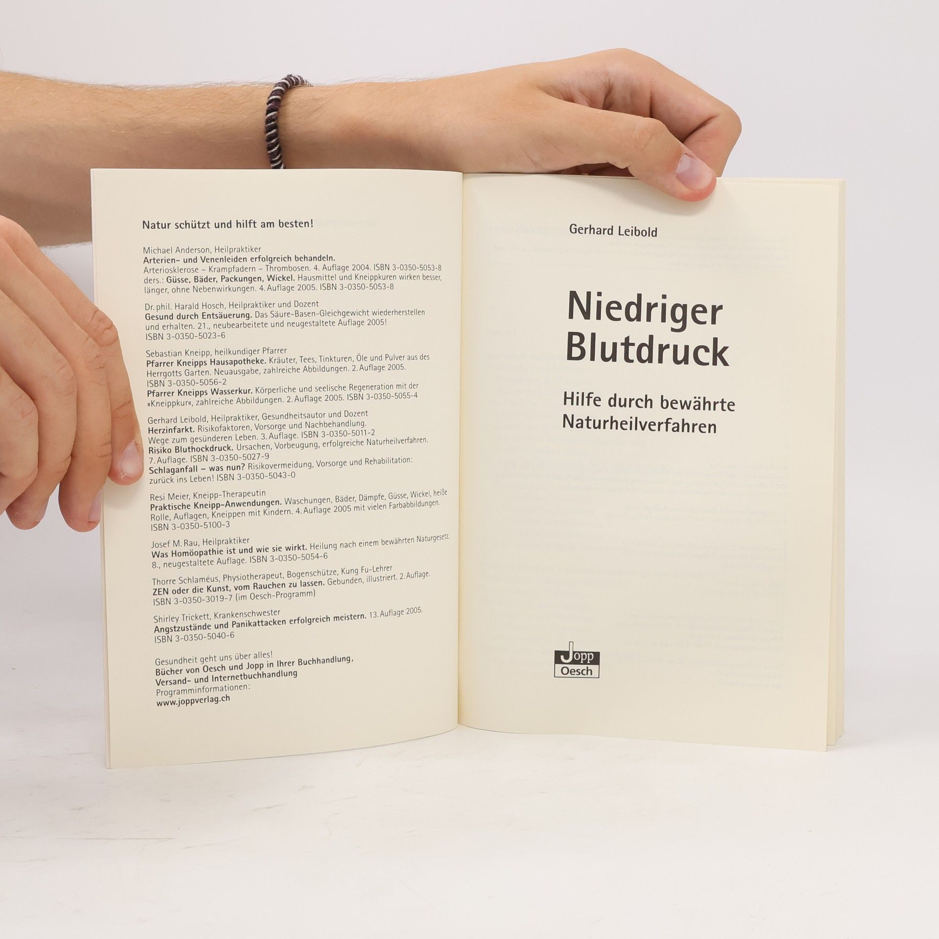 Gerhard Leibold Niedriger Blutdruck