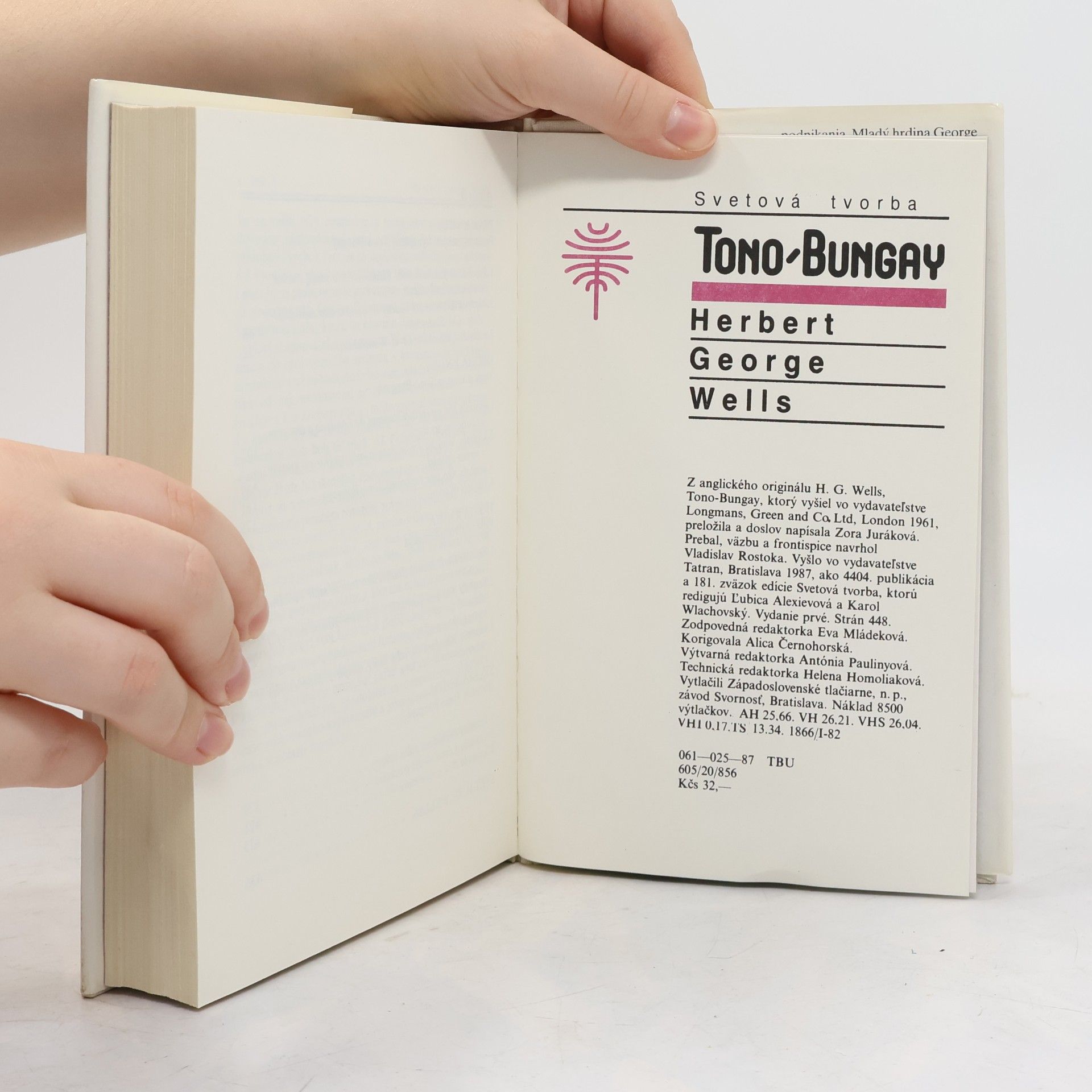 Herbert George Wells Tono-Bungay
