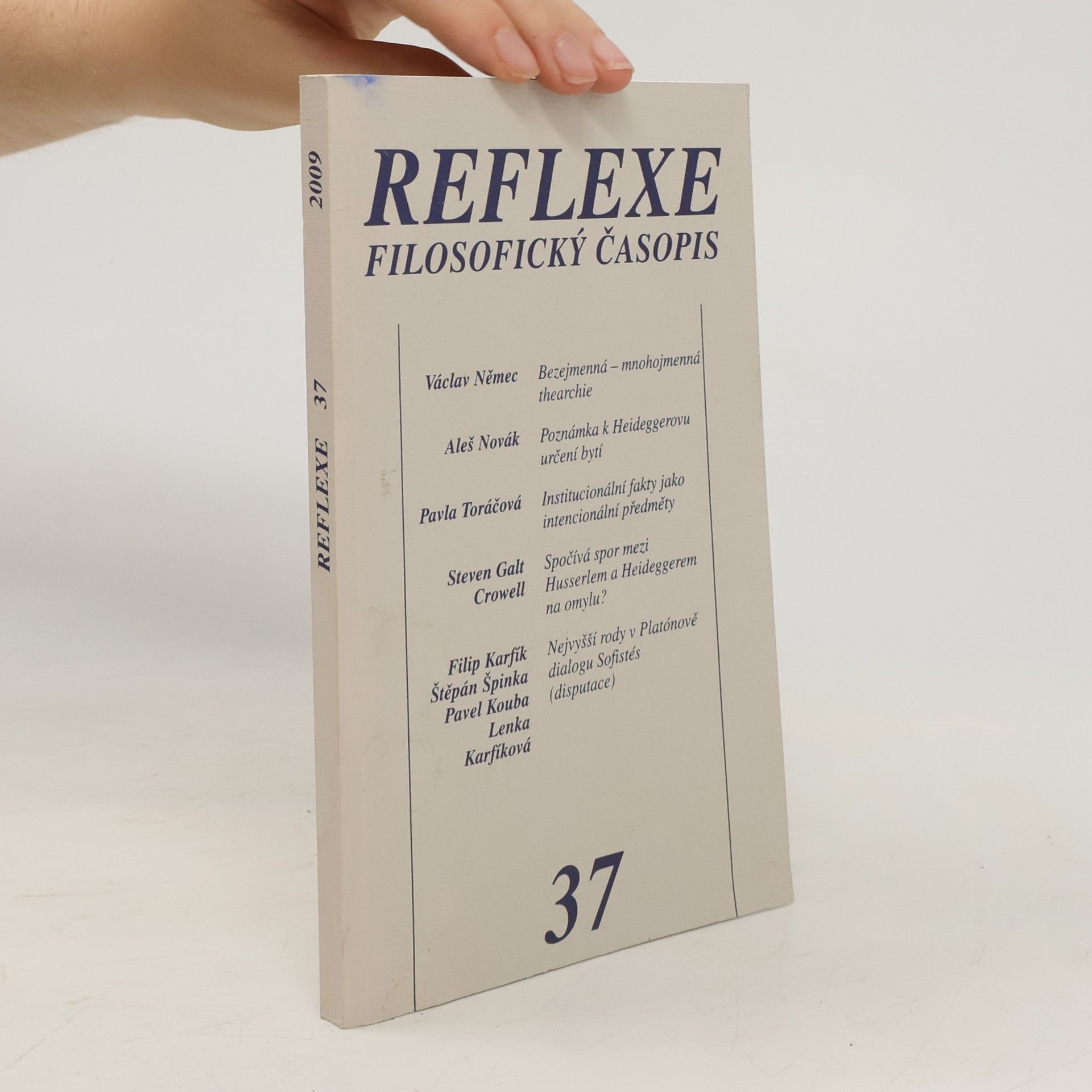 Kolektiv autorů Reflexe: Filosofický časopis 37