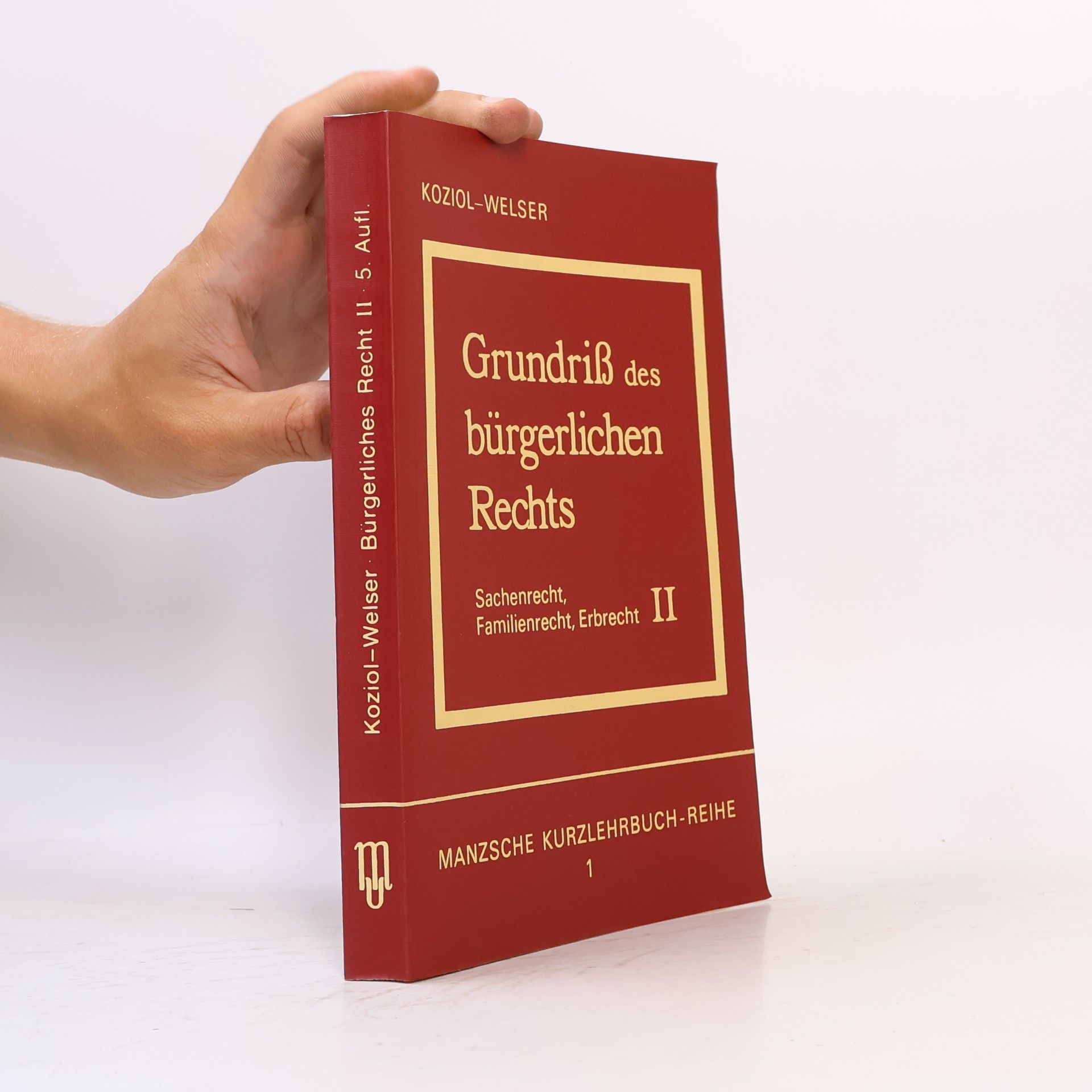 Koziol Manzsche Kurzlehrbuch-Reihe - 2: Grundriß des Bürgerlichen Rechts