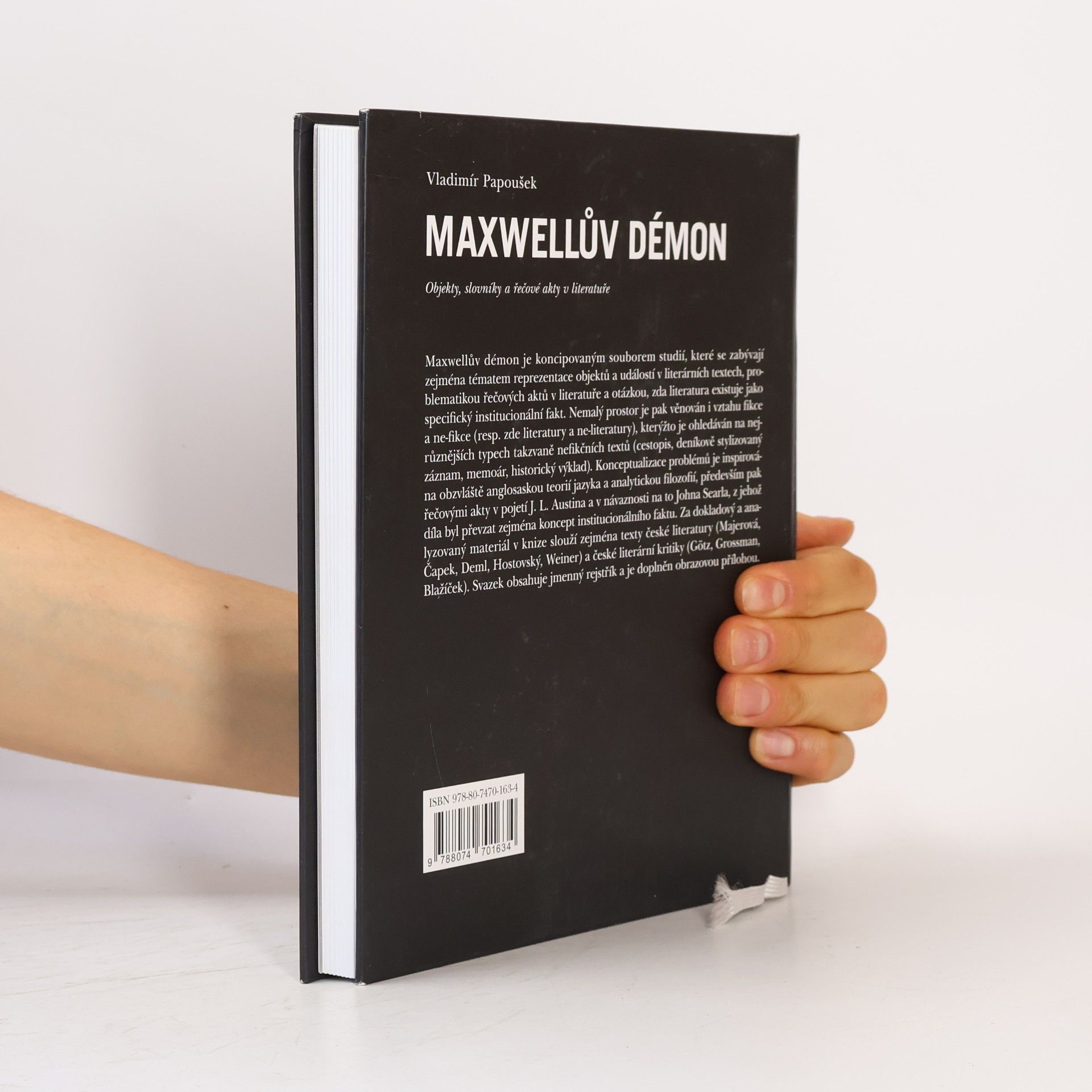 Vladimír Papoušek Maxwellův démon : objekty, slovníky a řečové akty v literatuře
