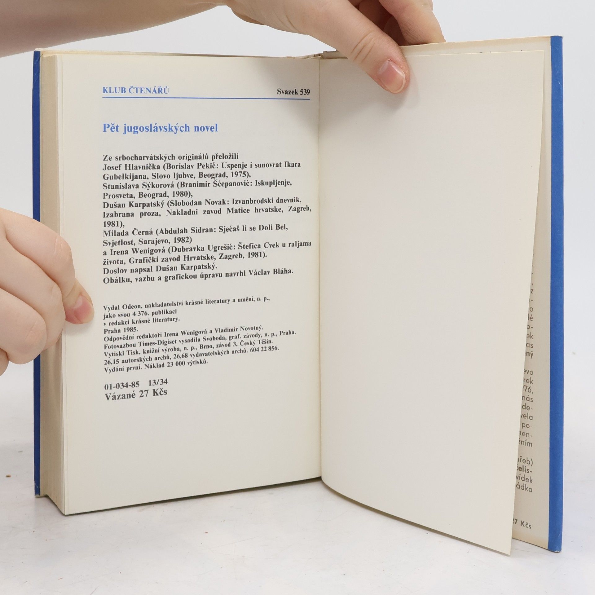 Kolektiv autorů Pět jugoslávských novel