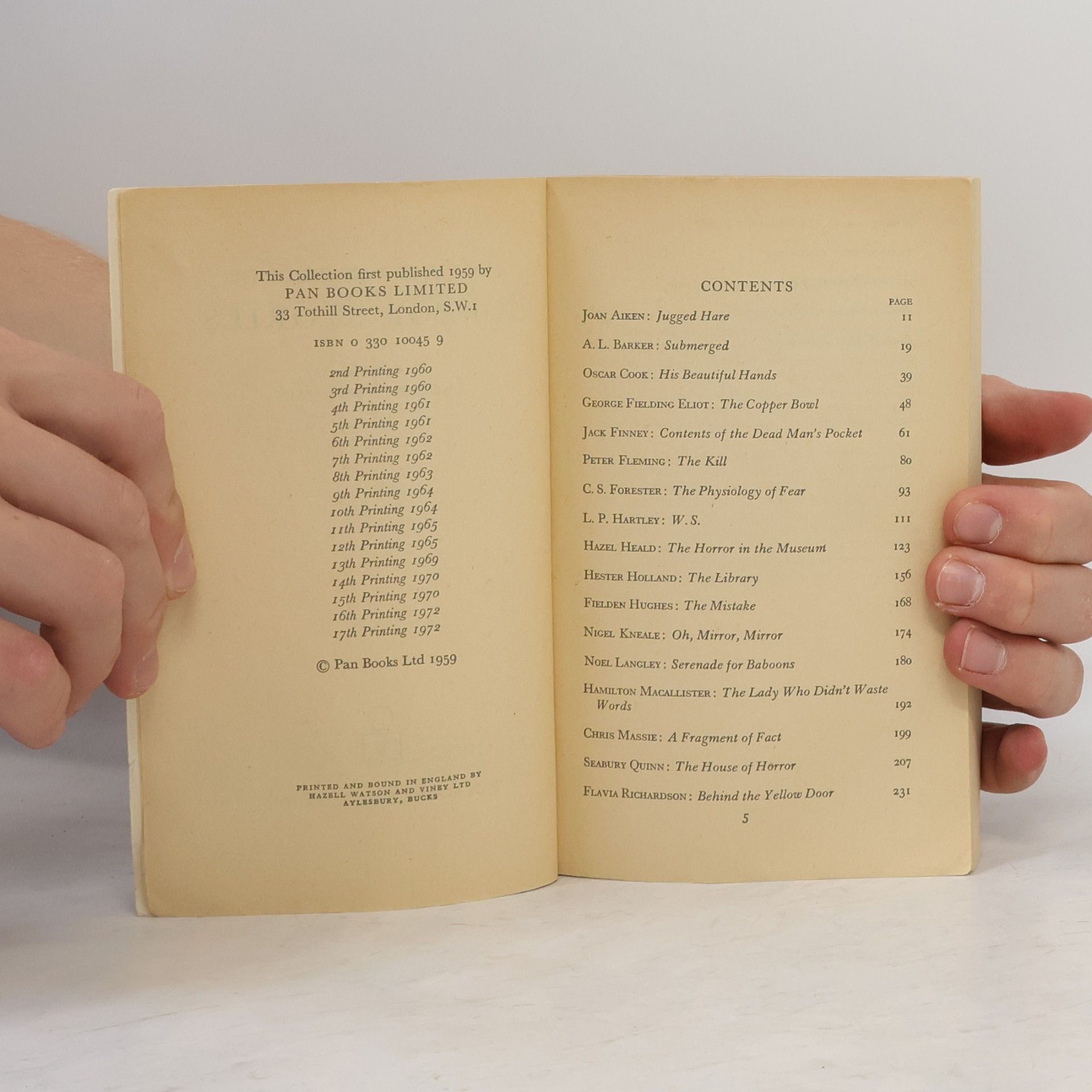 Herbert van Thal The First Pan Book of Horror Stories