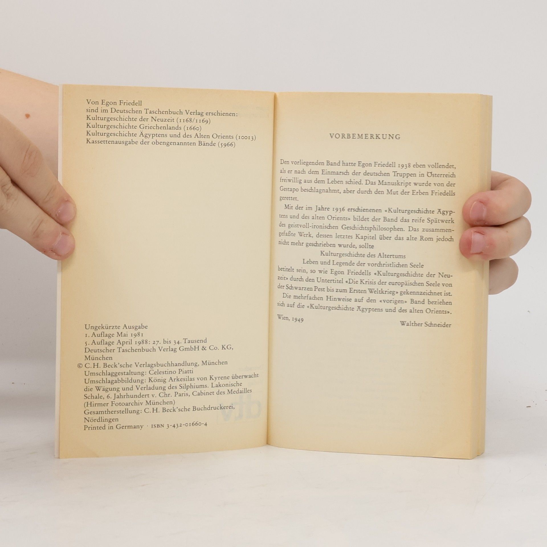 Egon Friedell Kulturgeschichte Griechenlands