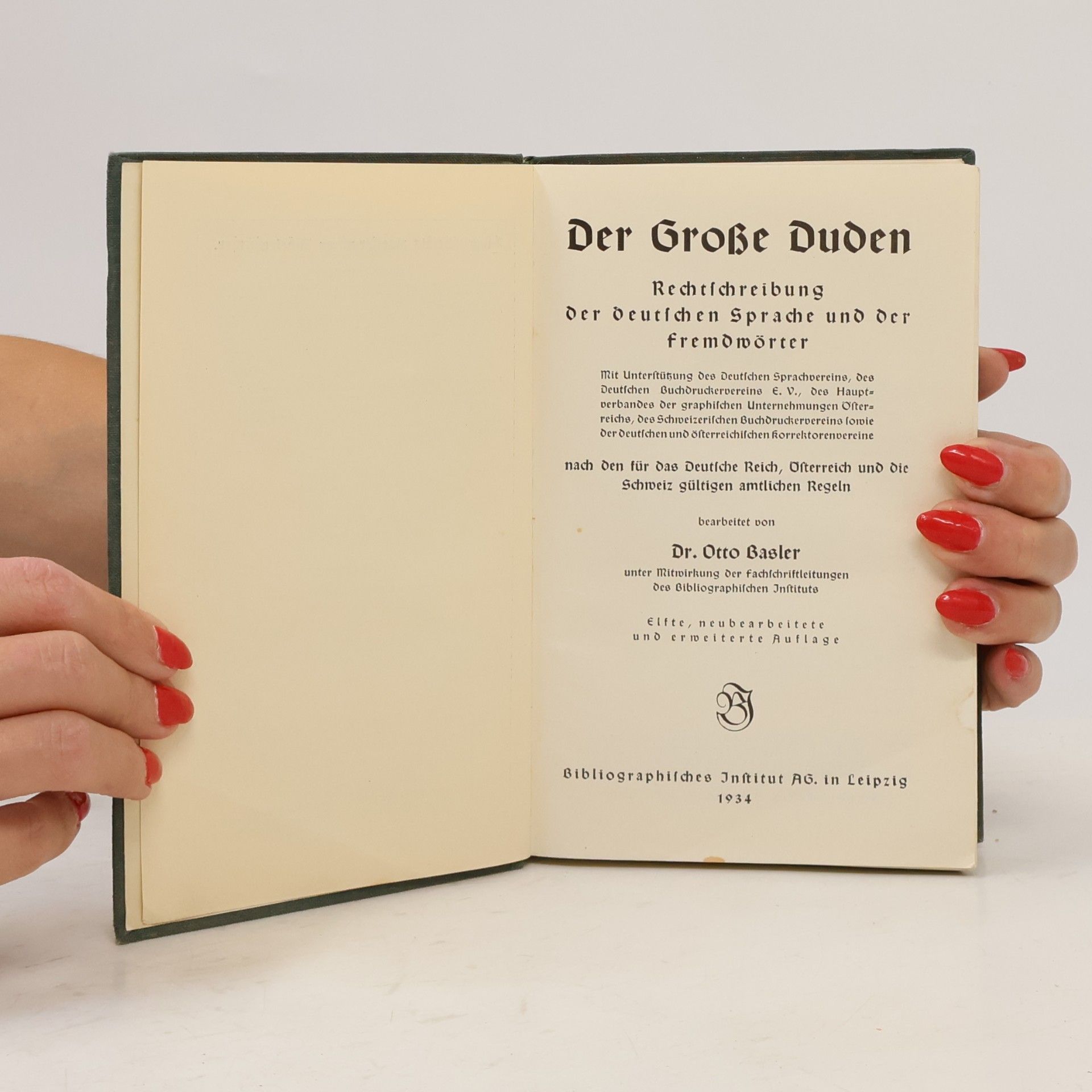 Basler Otto Der Große Duden. Rechtschreibung