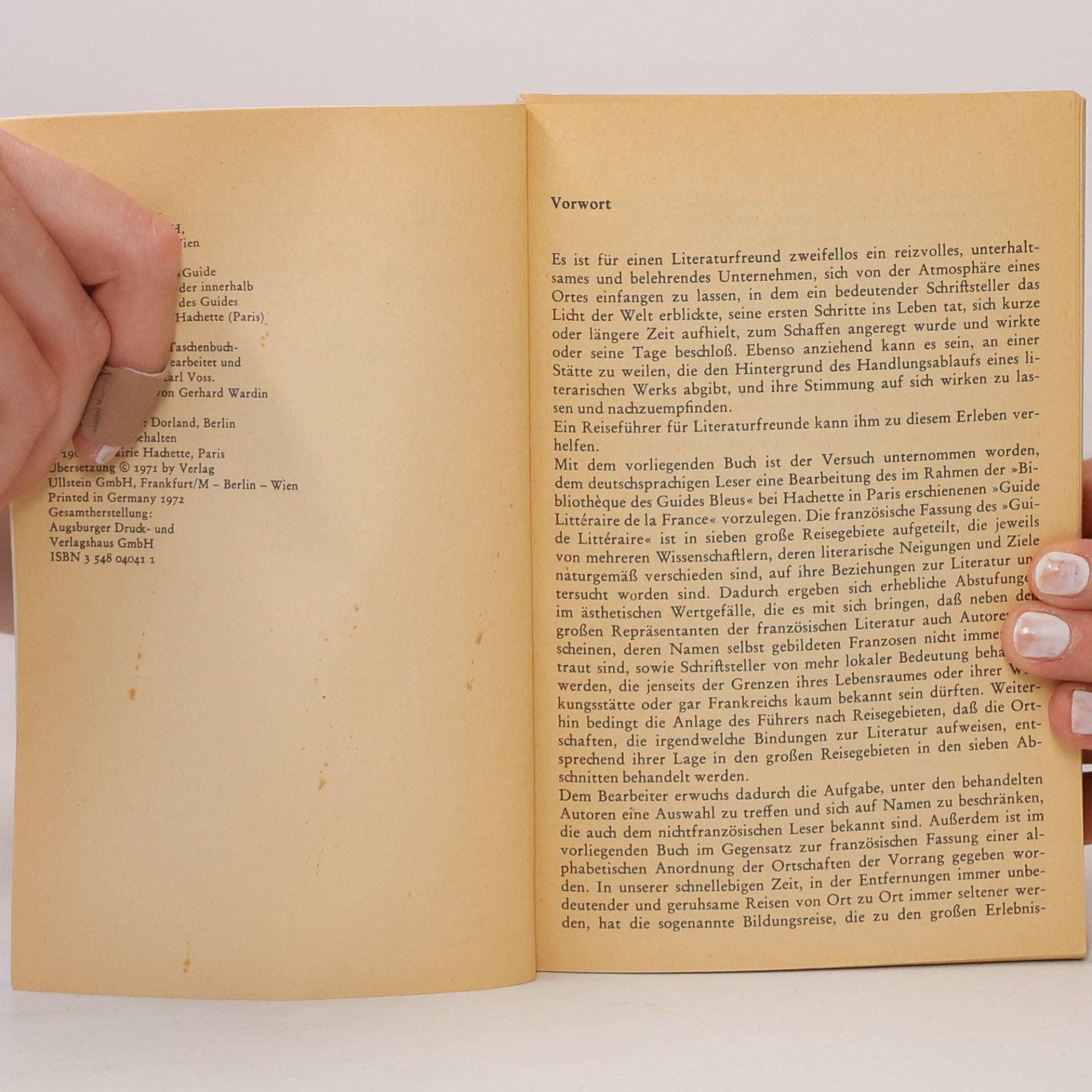 Kolektiv autorů Reiseführer für Literaturfreunde : Frankreich I
