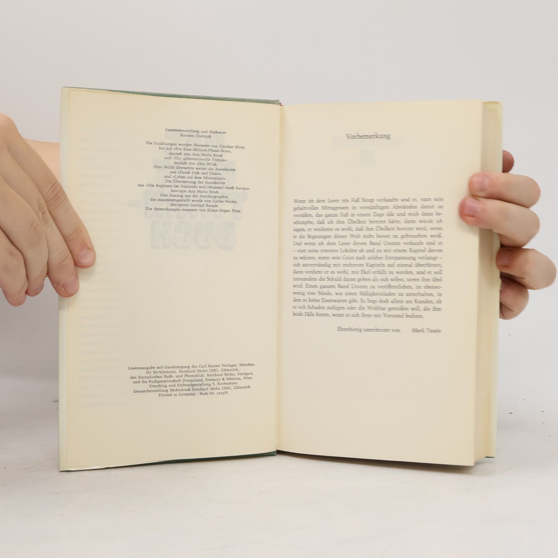 Collectif d'auteurs Das Mark-Twain-Buch