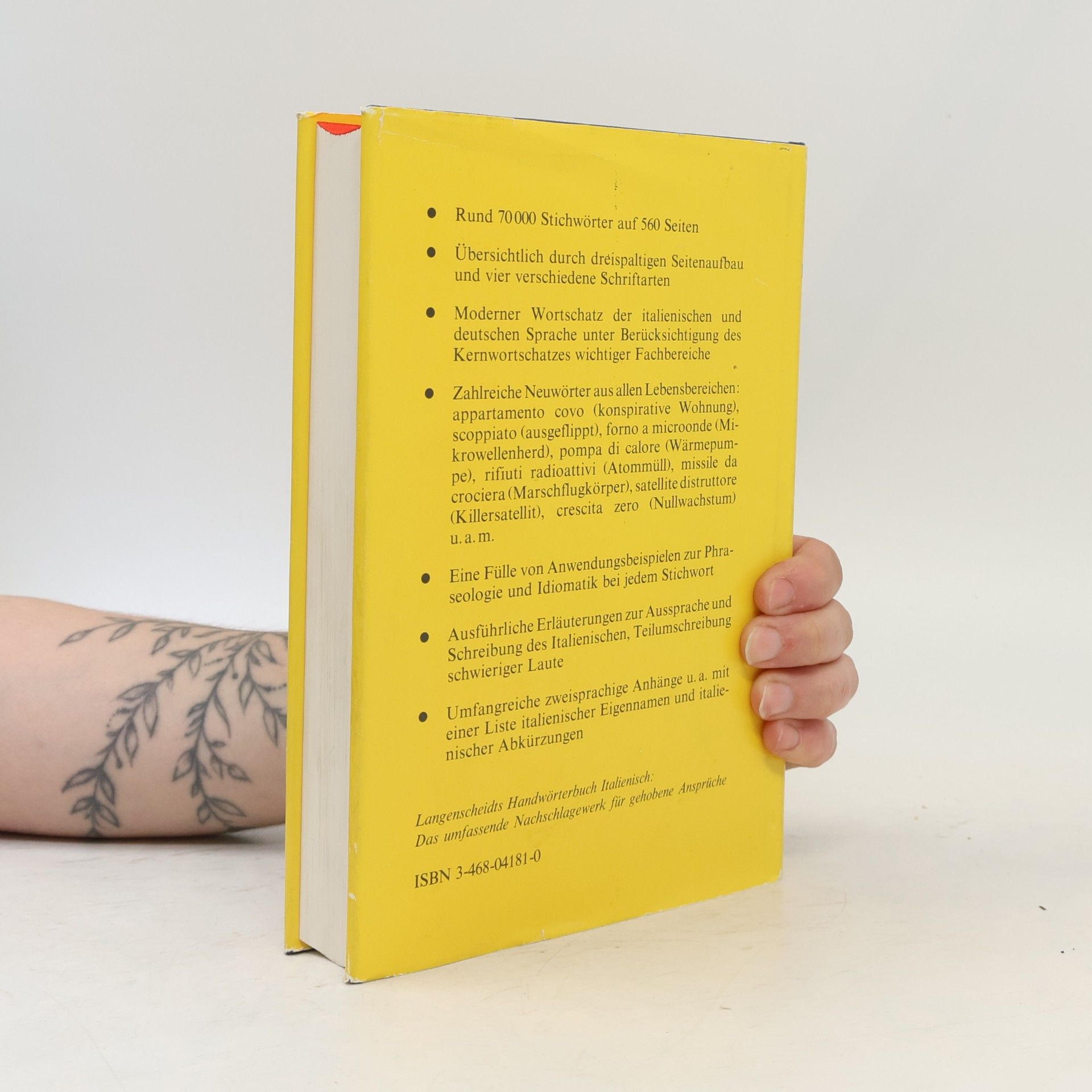 Walter Frenzel Langenscheidts Handwörterbuch Italienisch