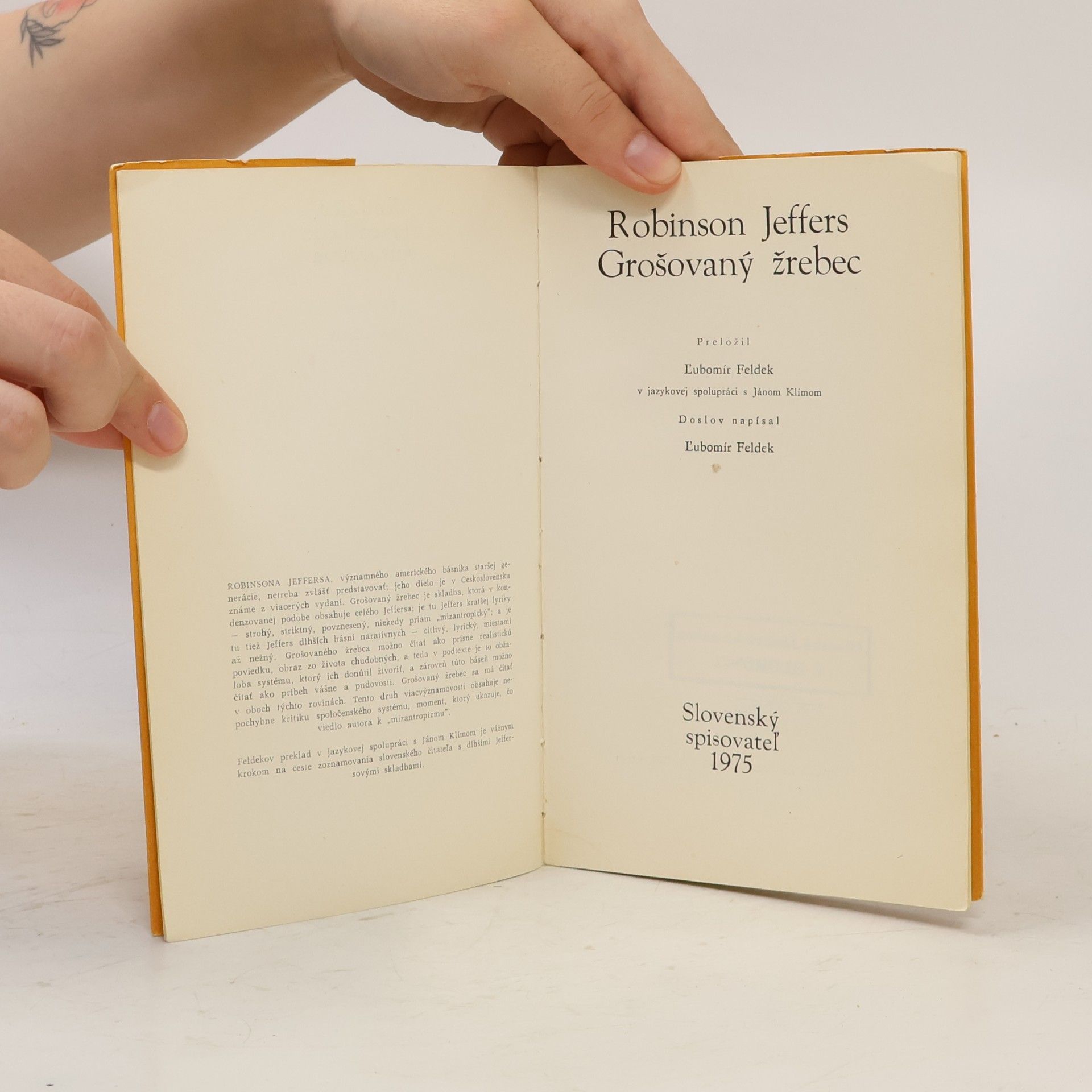 Robinson Jeffers Grošovaný žrebec