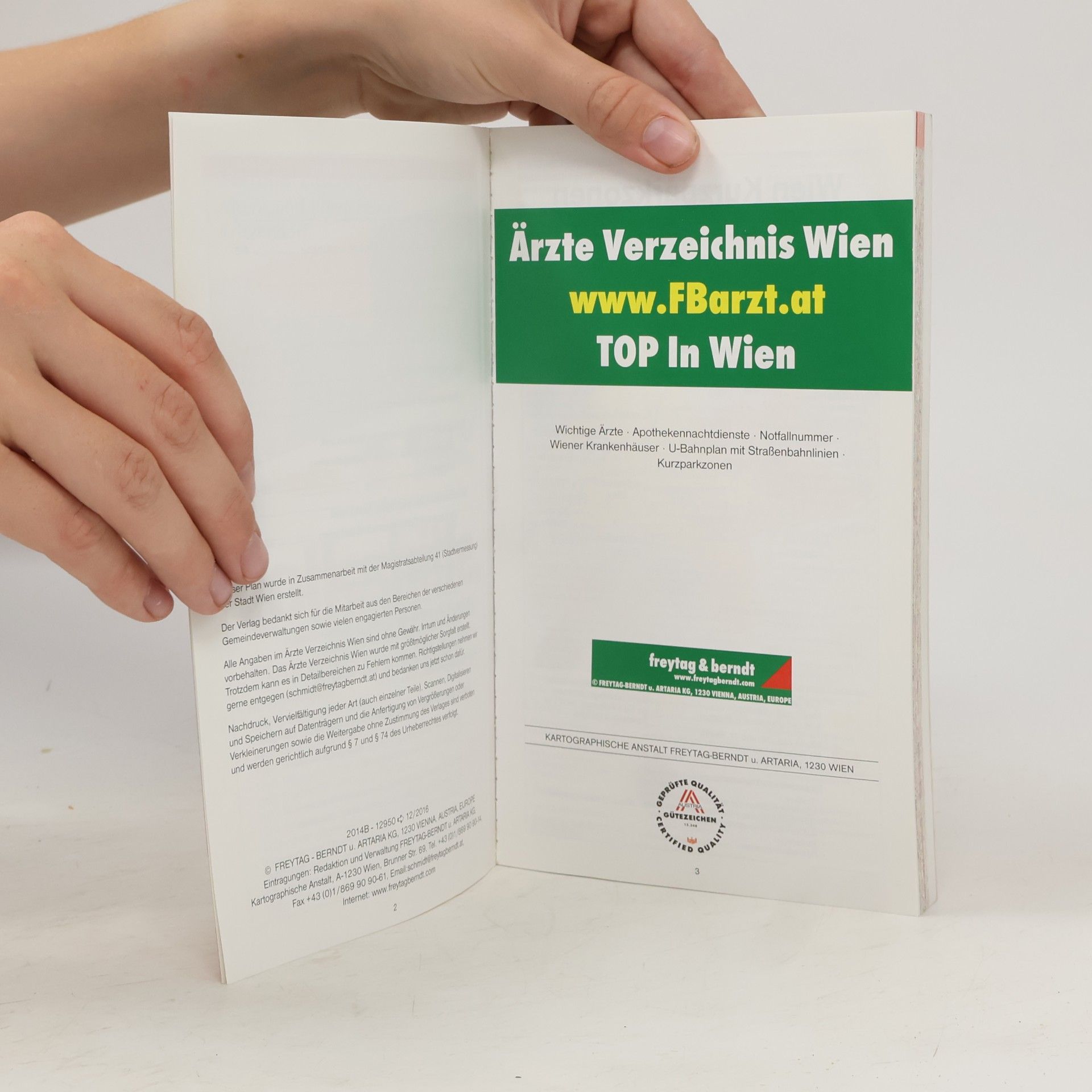 Autorenkollektiv Ärzte Verzeichnis Wien. Print & Online TOP In Wien