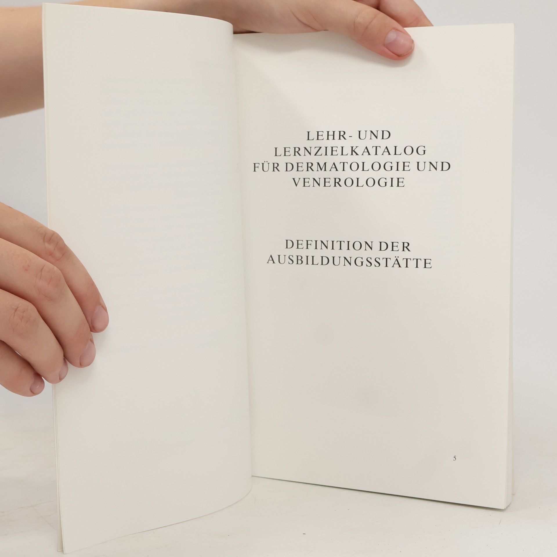 Various authors Lehr und Lernzielkatalog für Dermatologie und Venerologie