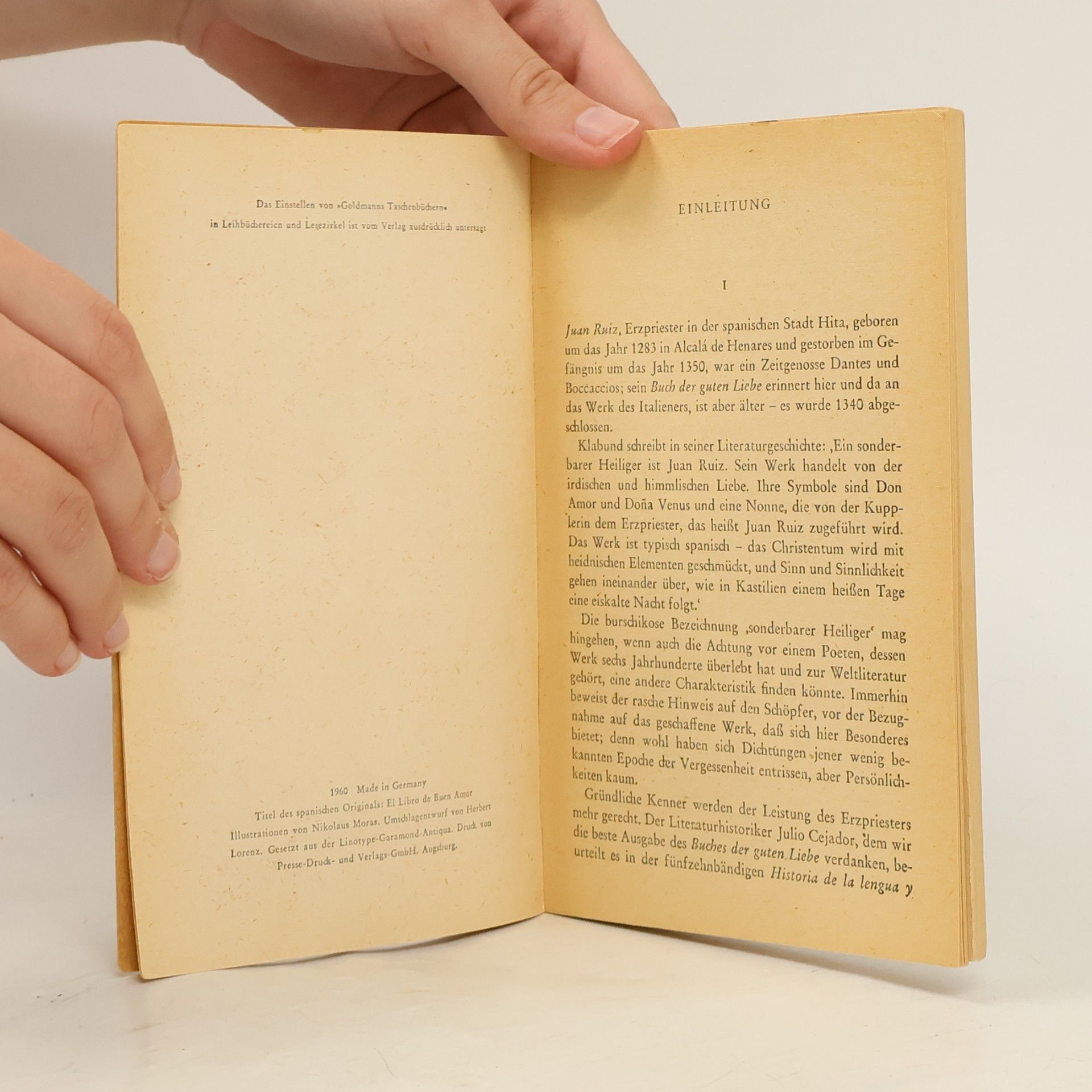 Juan Ruiz Aus dem Buch der guten Liebe