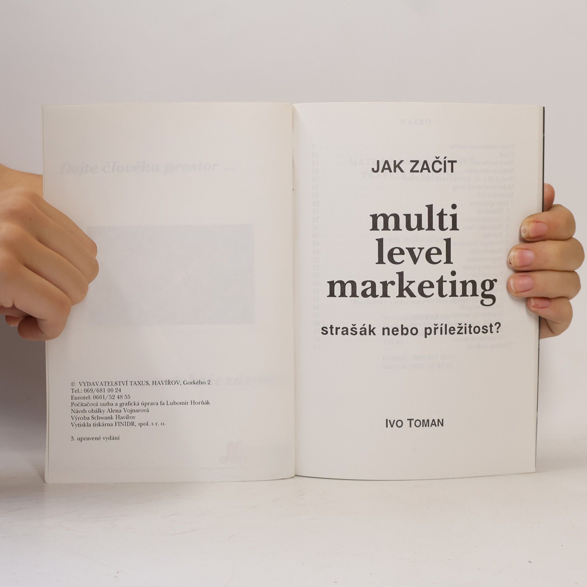 Ivo Toman Multi-level marketing