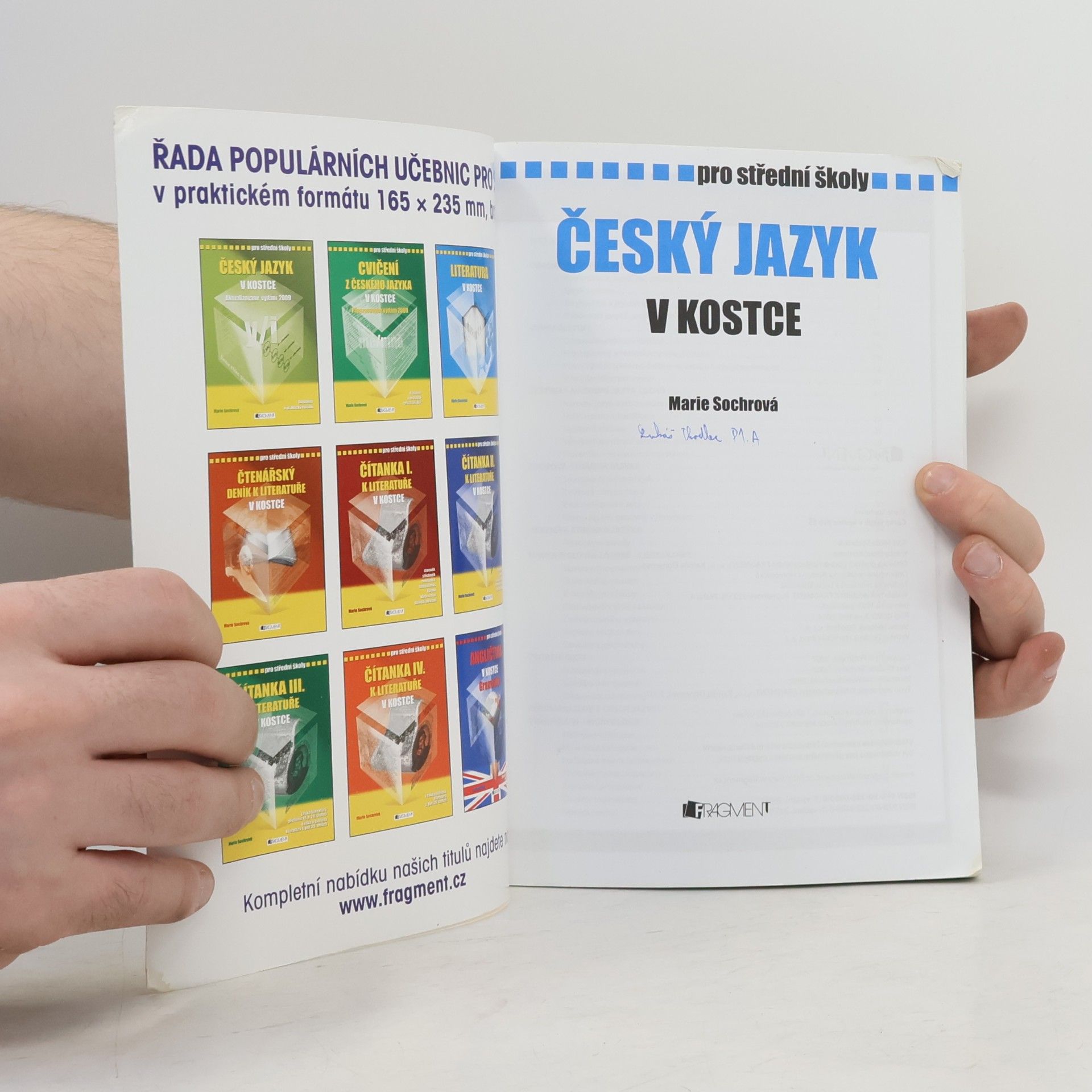 Marie Sochrová Český jazyk v kostce : pro střední školy