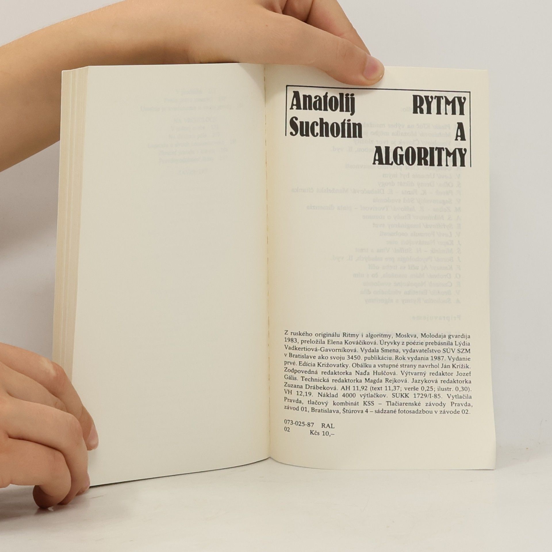 Anatolij Suchotin Rytmy a algoritmy