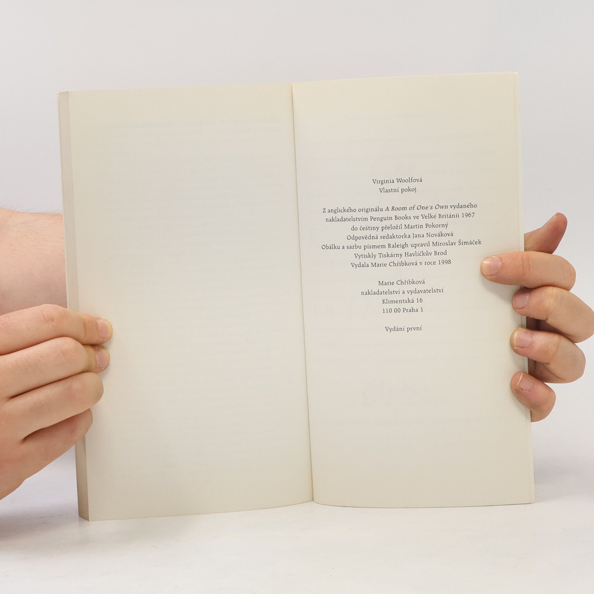 Virginia Woolf Vlastní pokoj