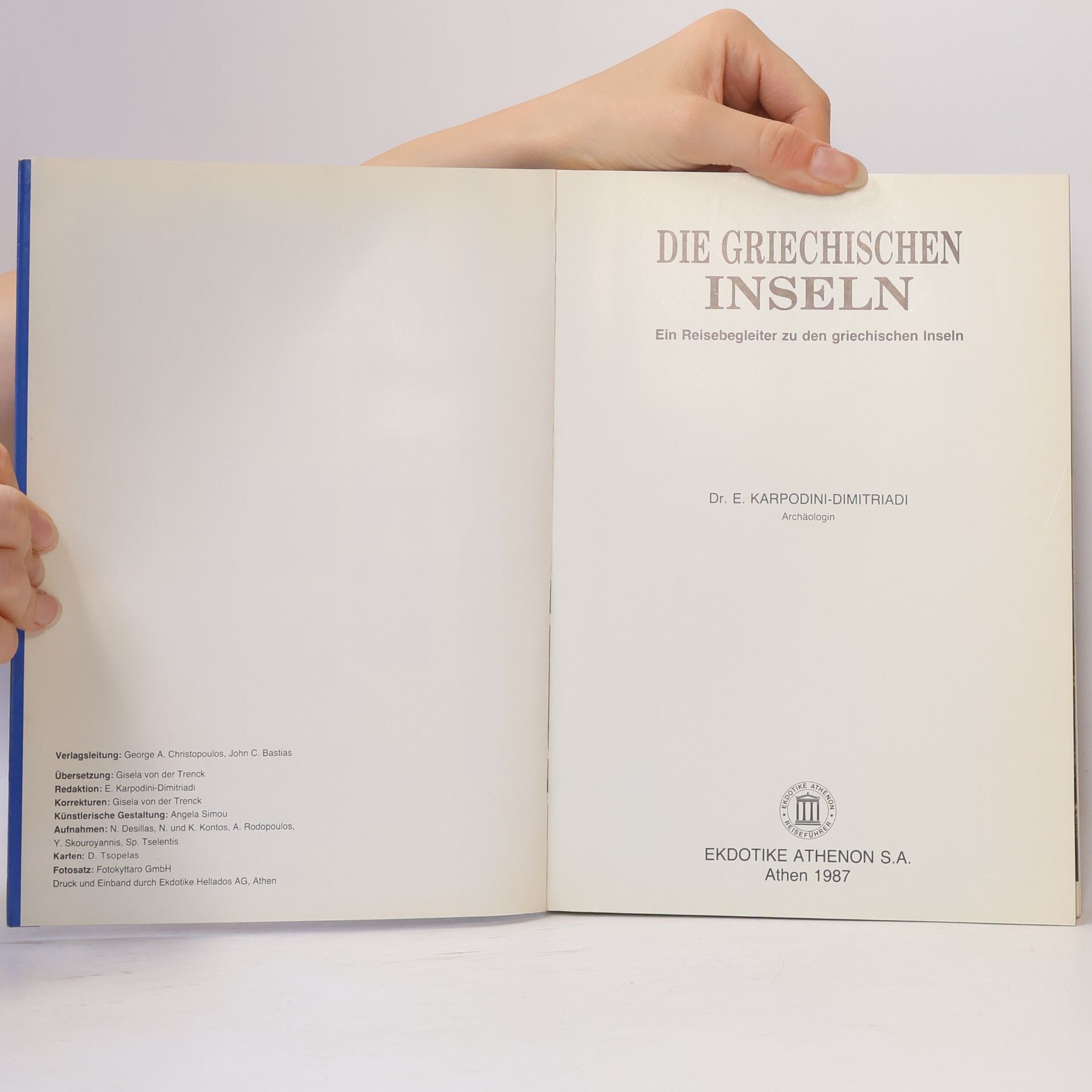 E. Karpodini-Dimitriadi Die Griechischen Inseln