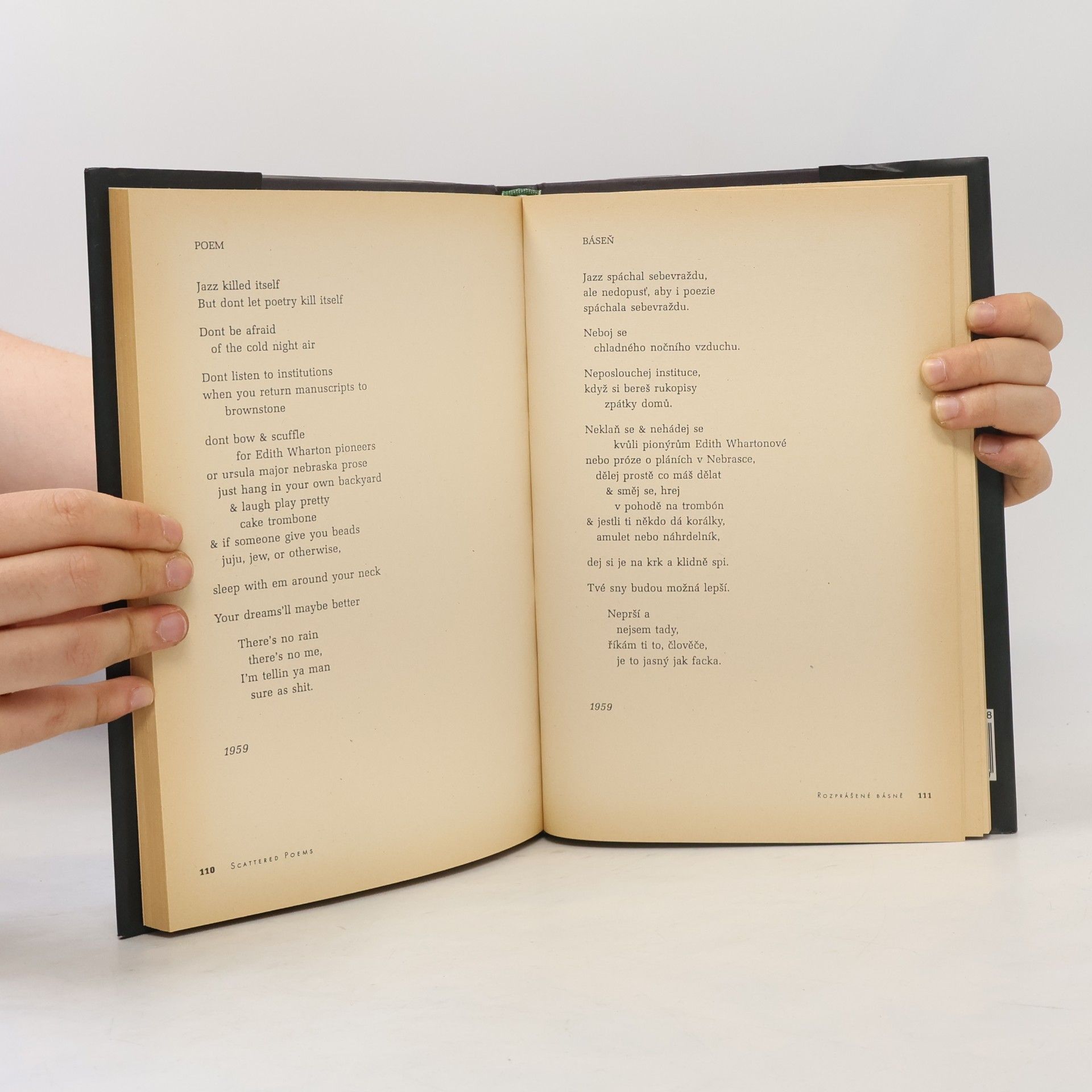 Jack Kerouac Scattered Poems. Rozprášené básně