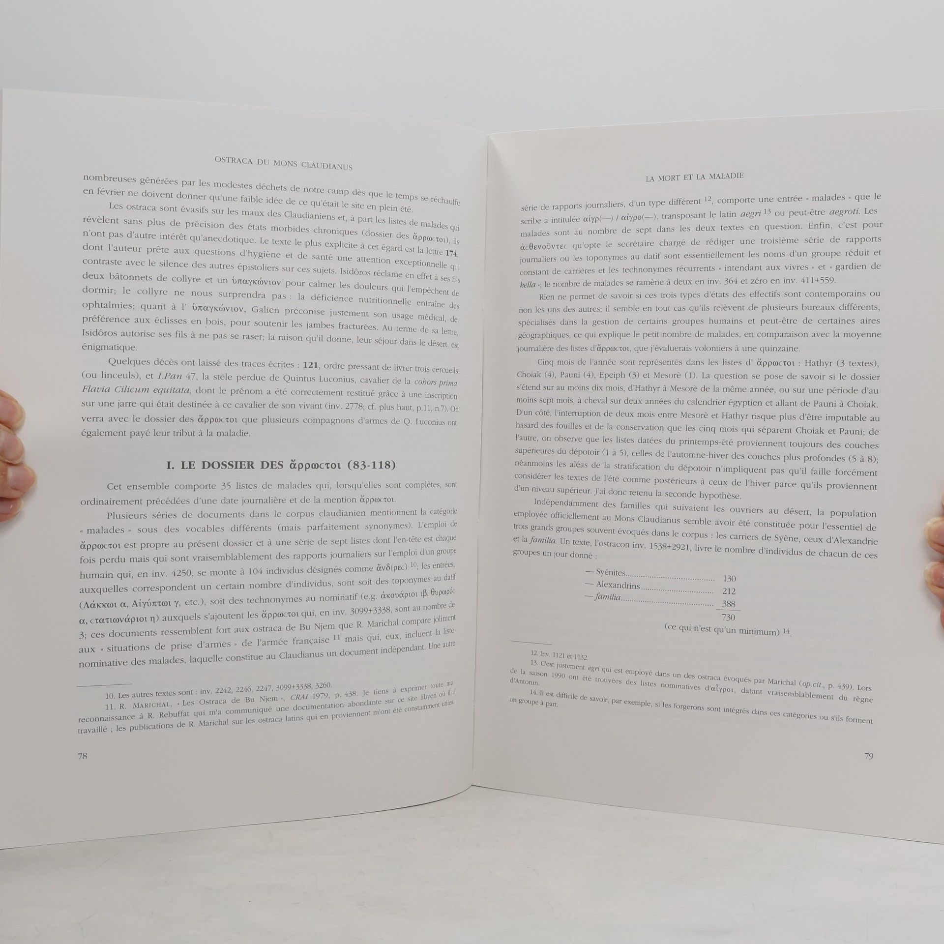 Autores varios Mons Claudianus - ostraca Graeca et Latina
