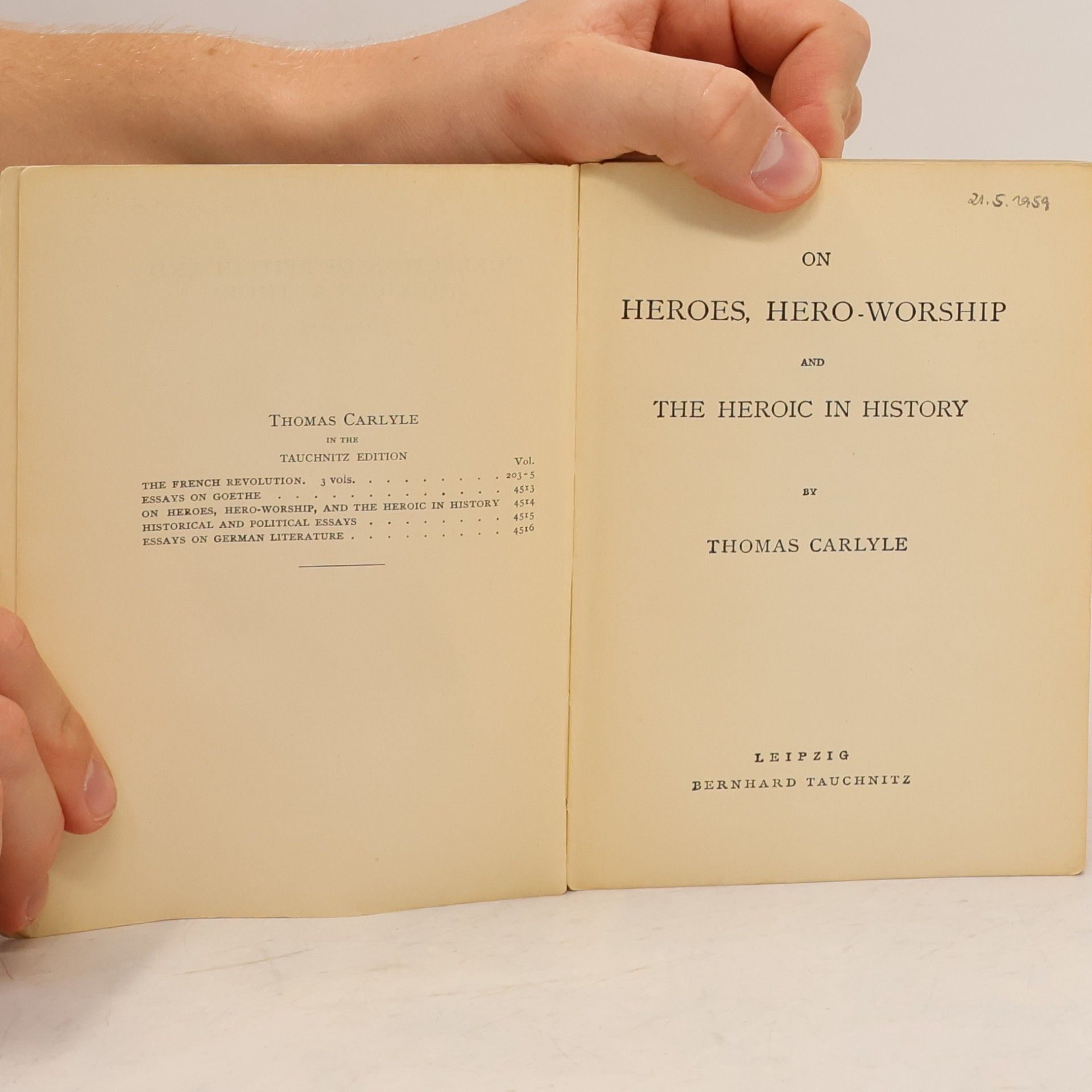 Thomas Carlyle On Heroes, Hero-Worship and the Heroic in History