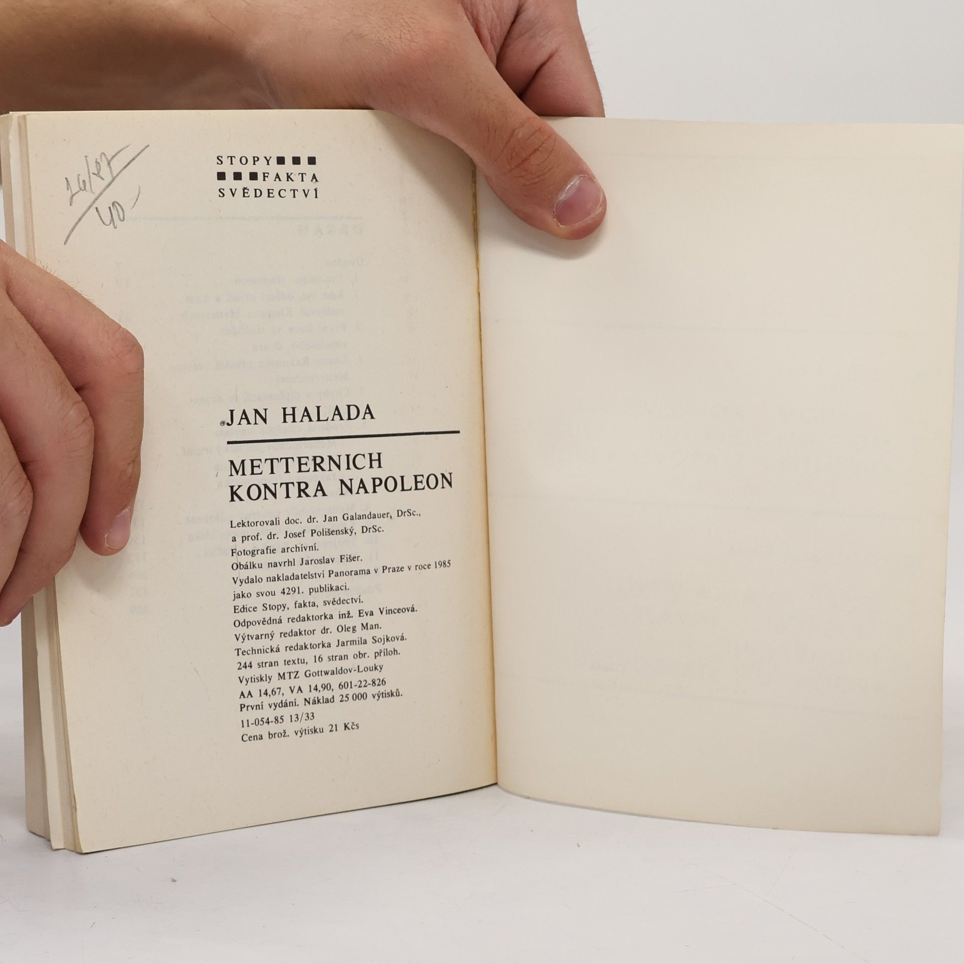 Jan Halada Metternich kontra Napoleon